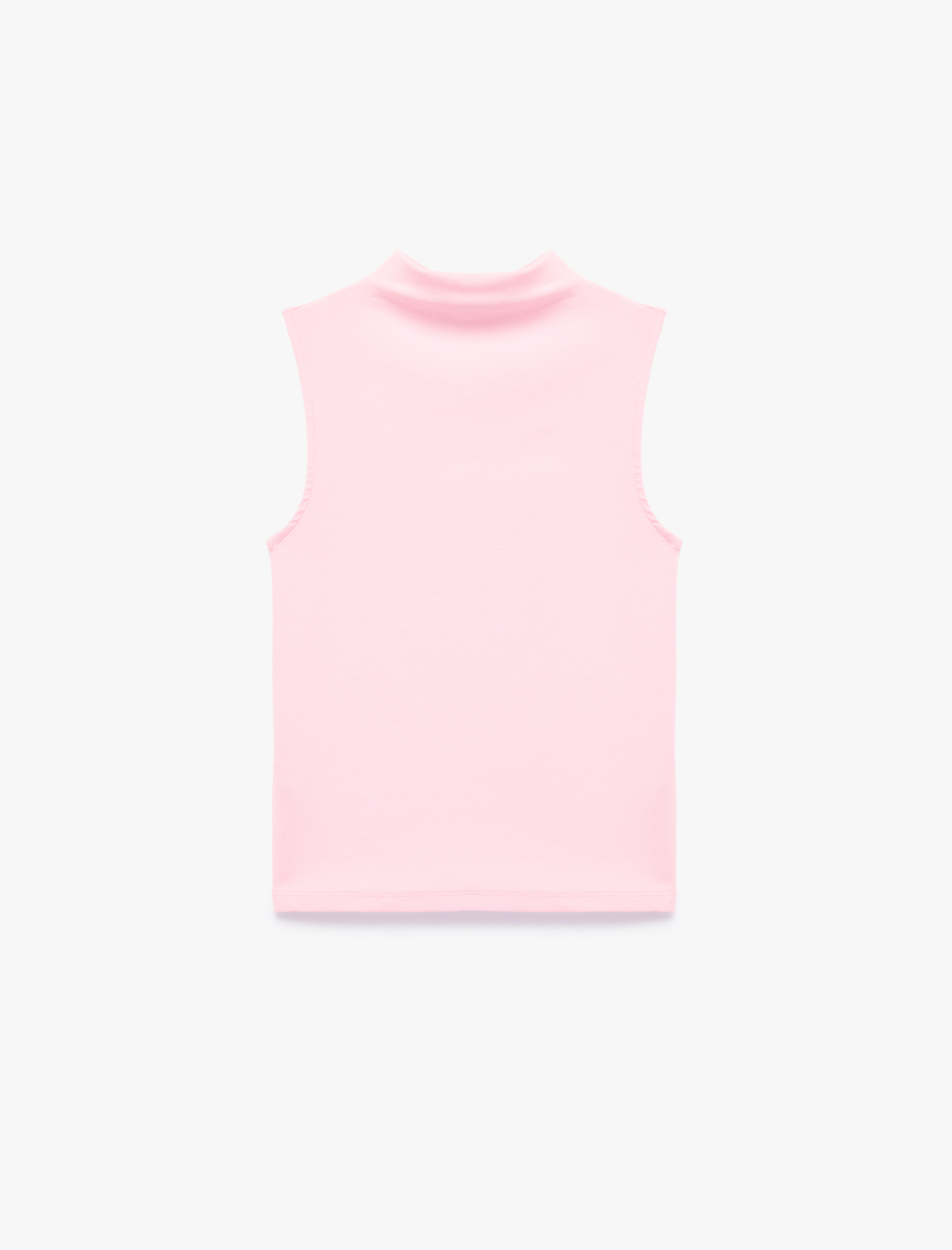   Pamuklu Dik Yaka Slim Fit Kolsuz Body