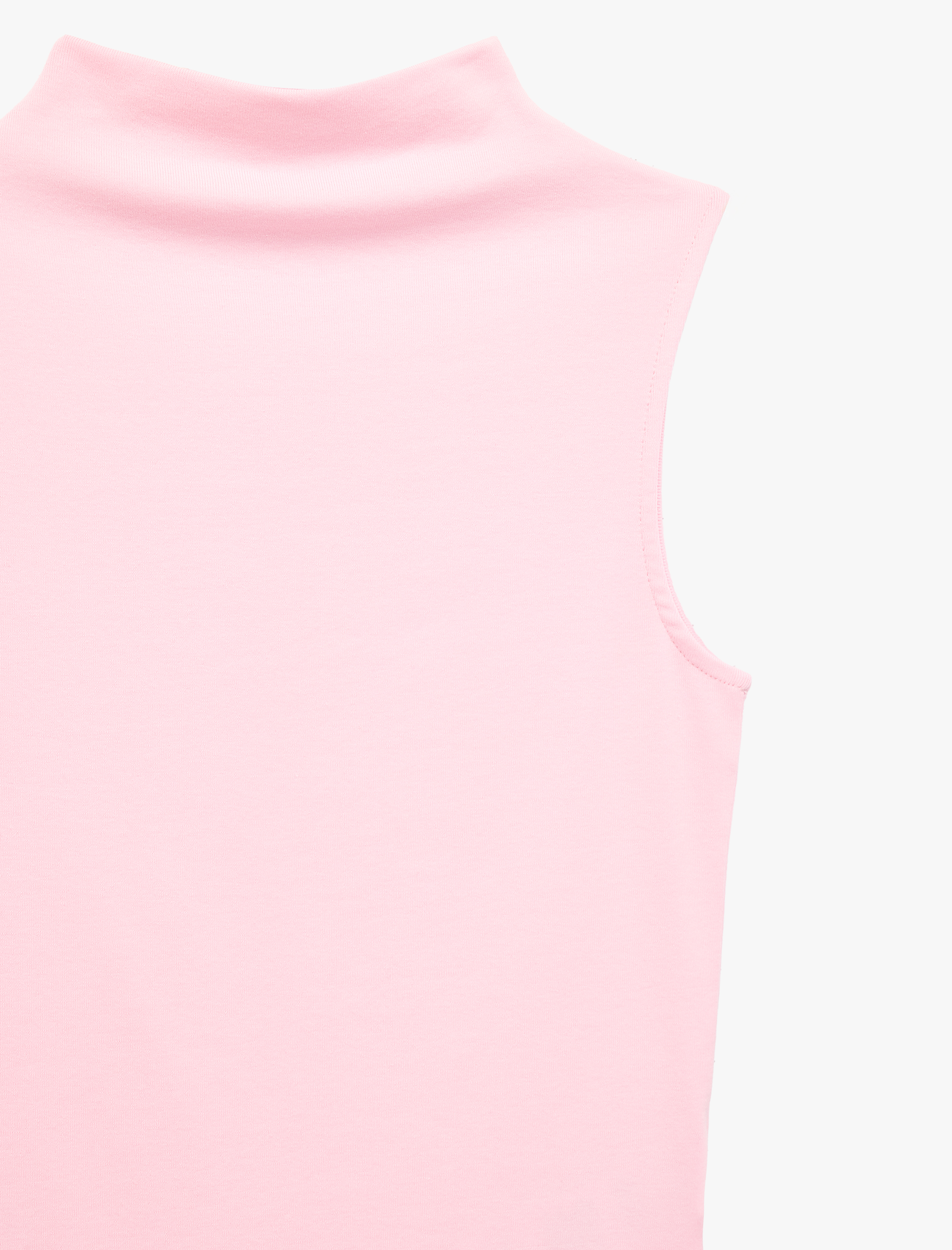   Pamuklu Dik Yaka Slim Fit Kolsuz Body