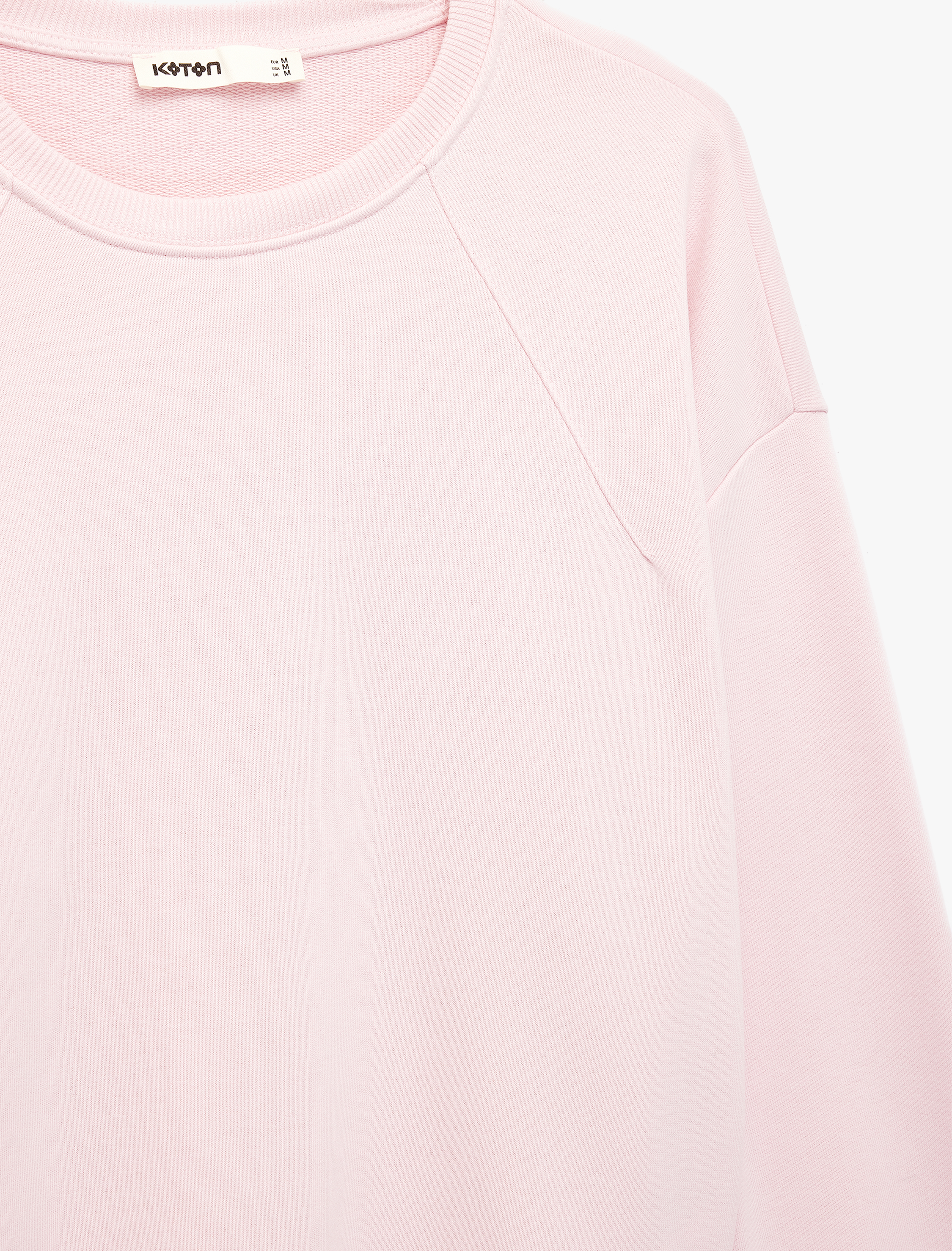   Regular Fit Üç İplik Şardonlu Uzun Kollu Bisiklet Yaka Basic Sweatshirt