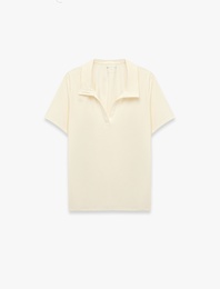 Slim Fit Kısa Kollu Polo Yaka Spor Tişört