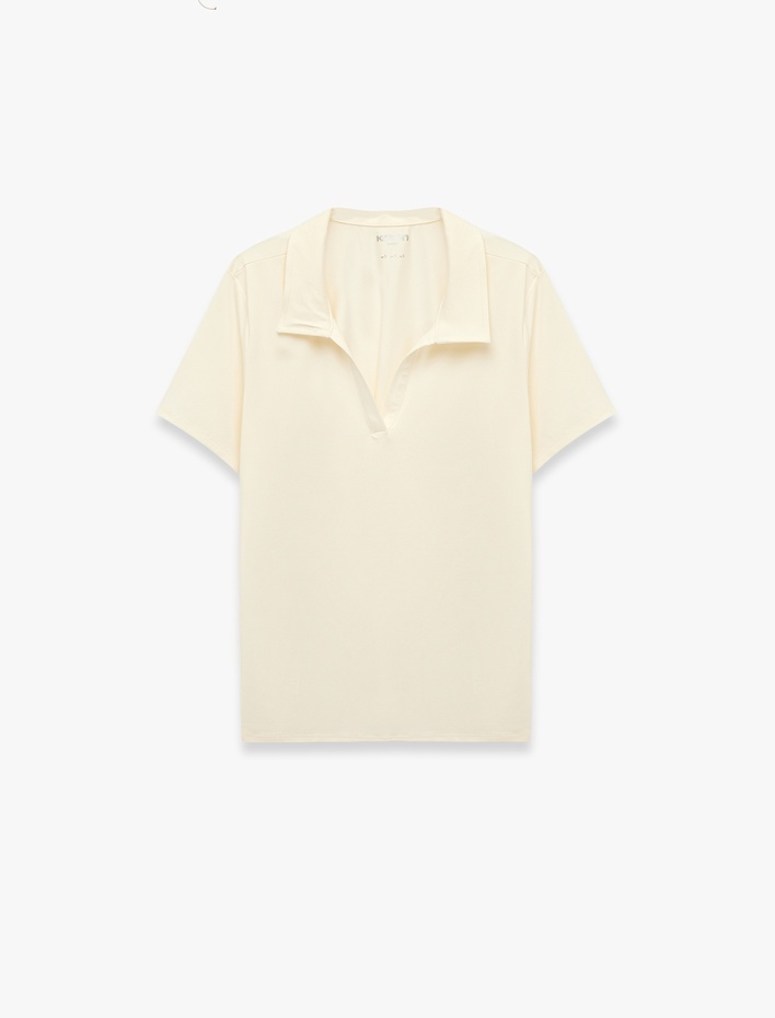  Slim Fit Kısa Kollu Polo Yaka Spor Tişört