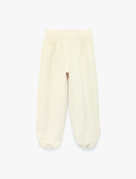 Beli Lastikli Bol Kesim Balon Form Pantolon