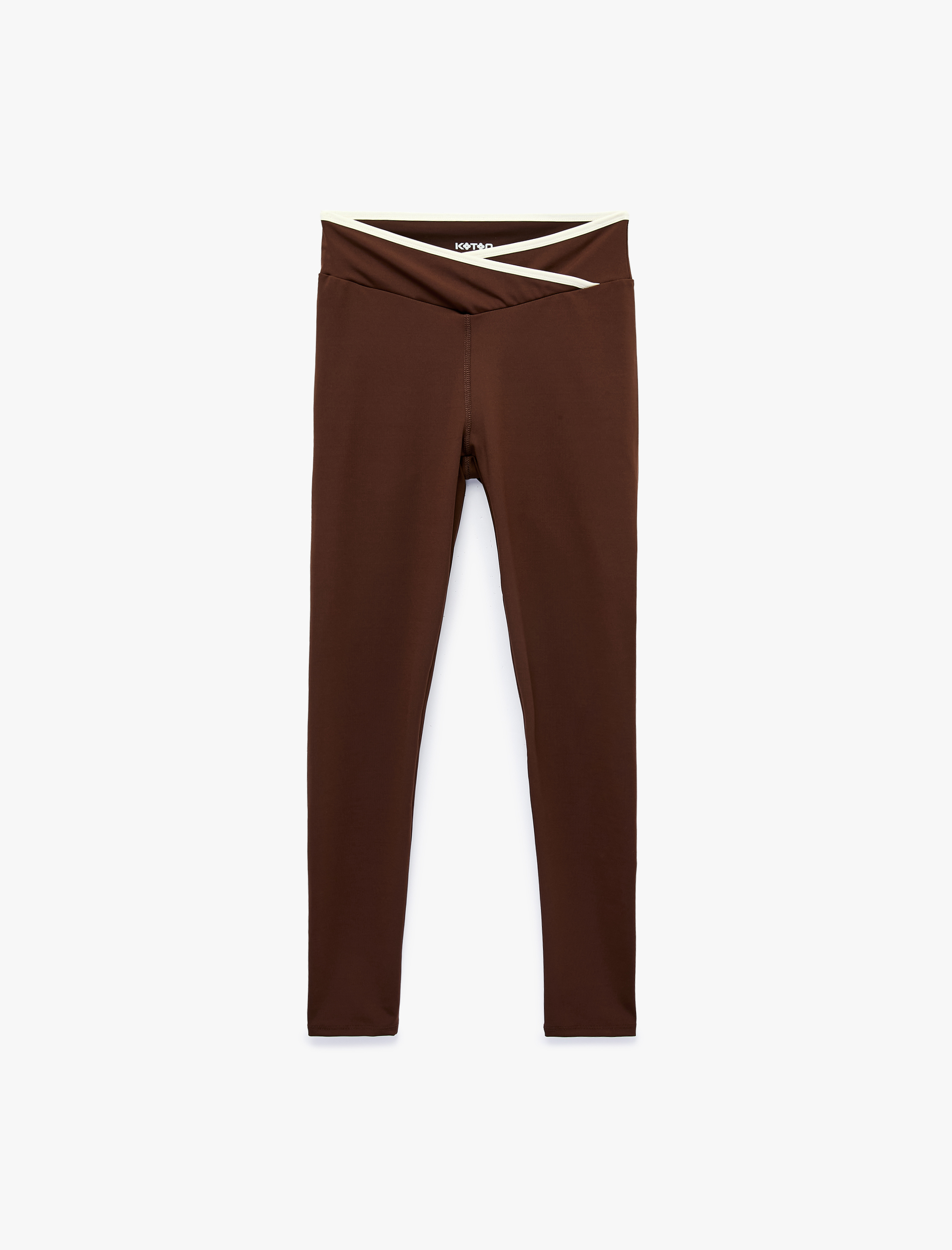   Yüksek Bel Kemer Detaylı Slim Fit Spor Tayt