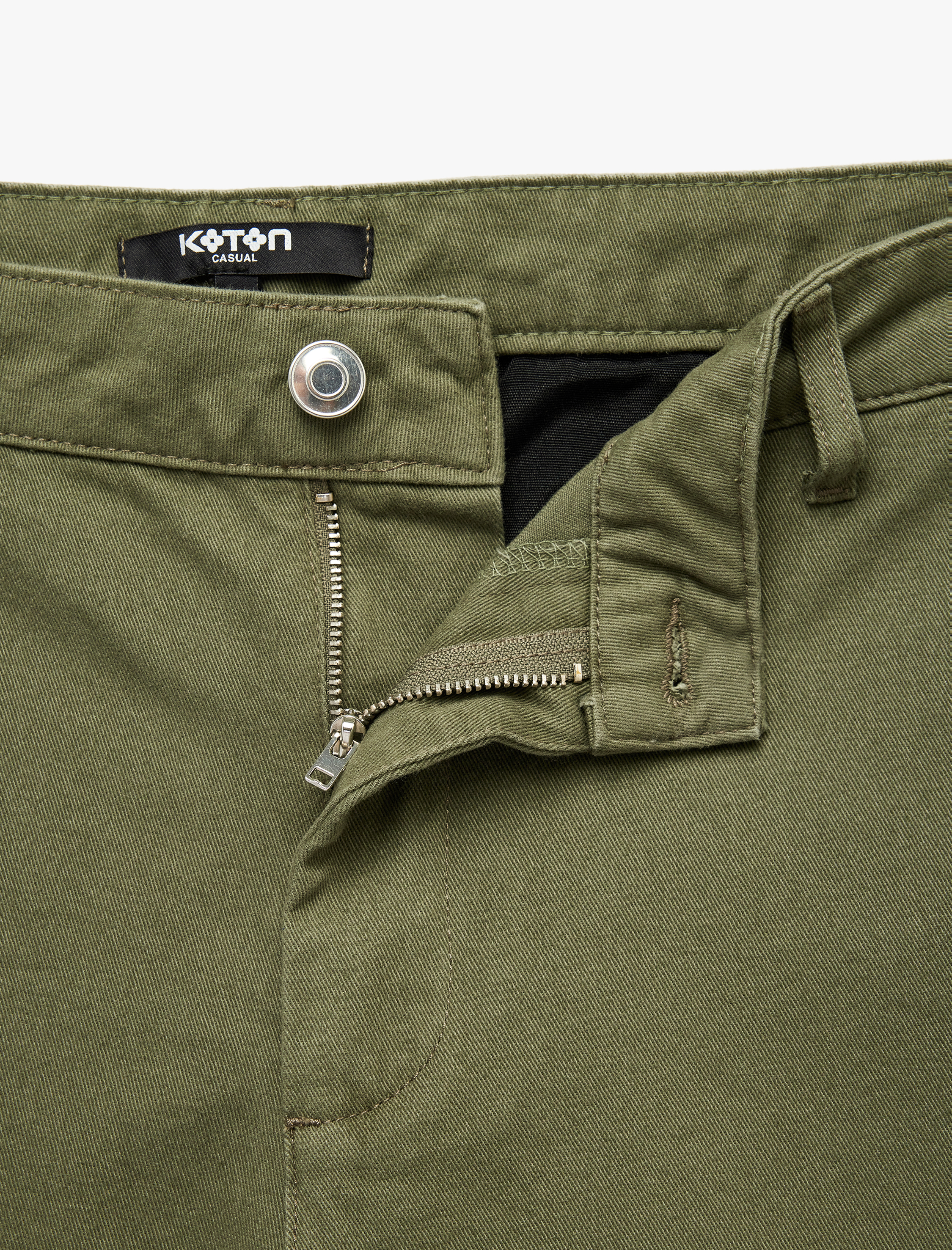   Pamuklu Cepli Gabardin Slim Fit Pantolon
