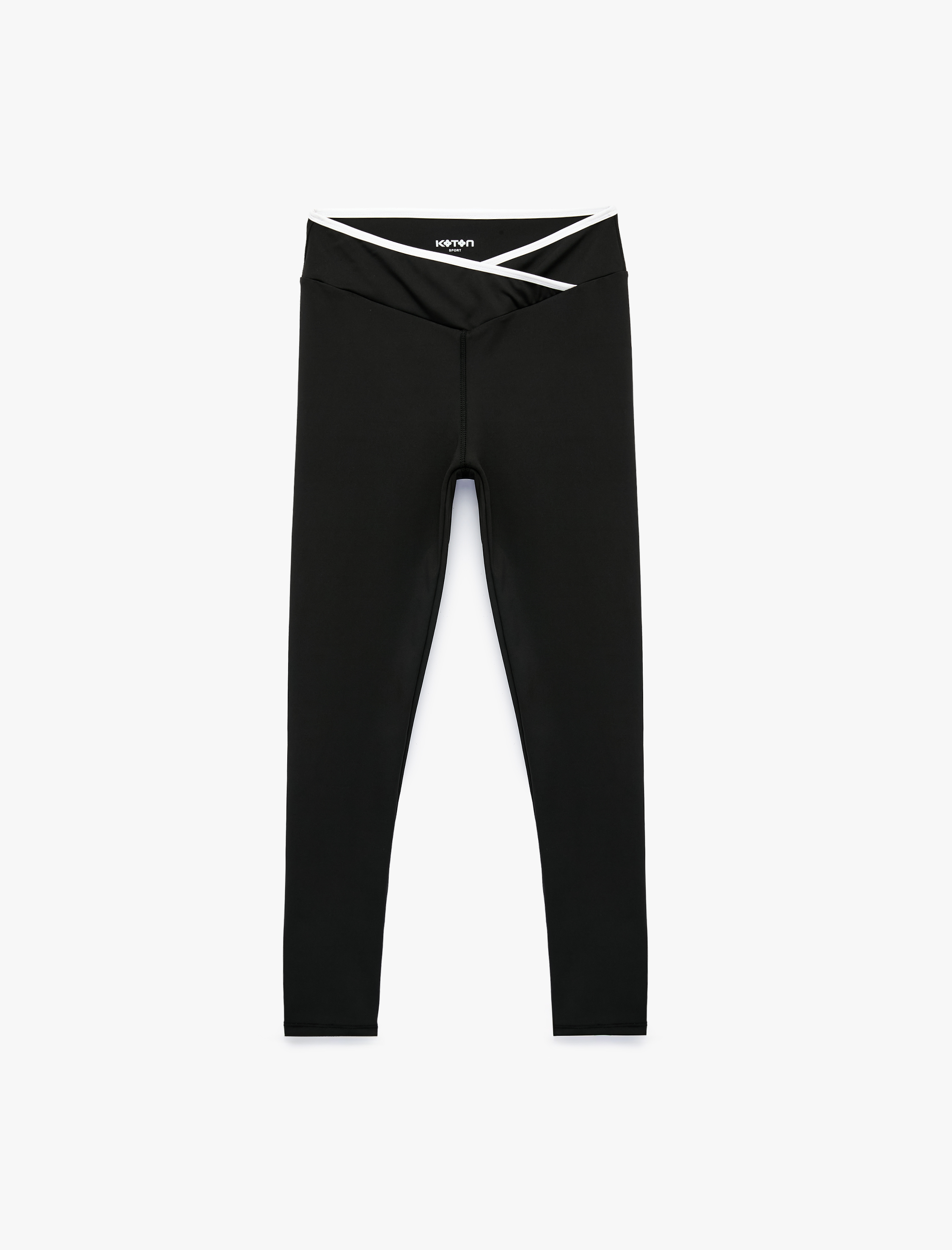   Yüksek Bel Kemer Detaylı Slim Fit Spor Tayt