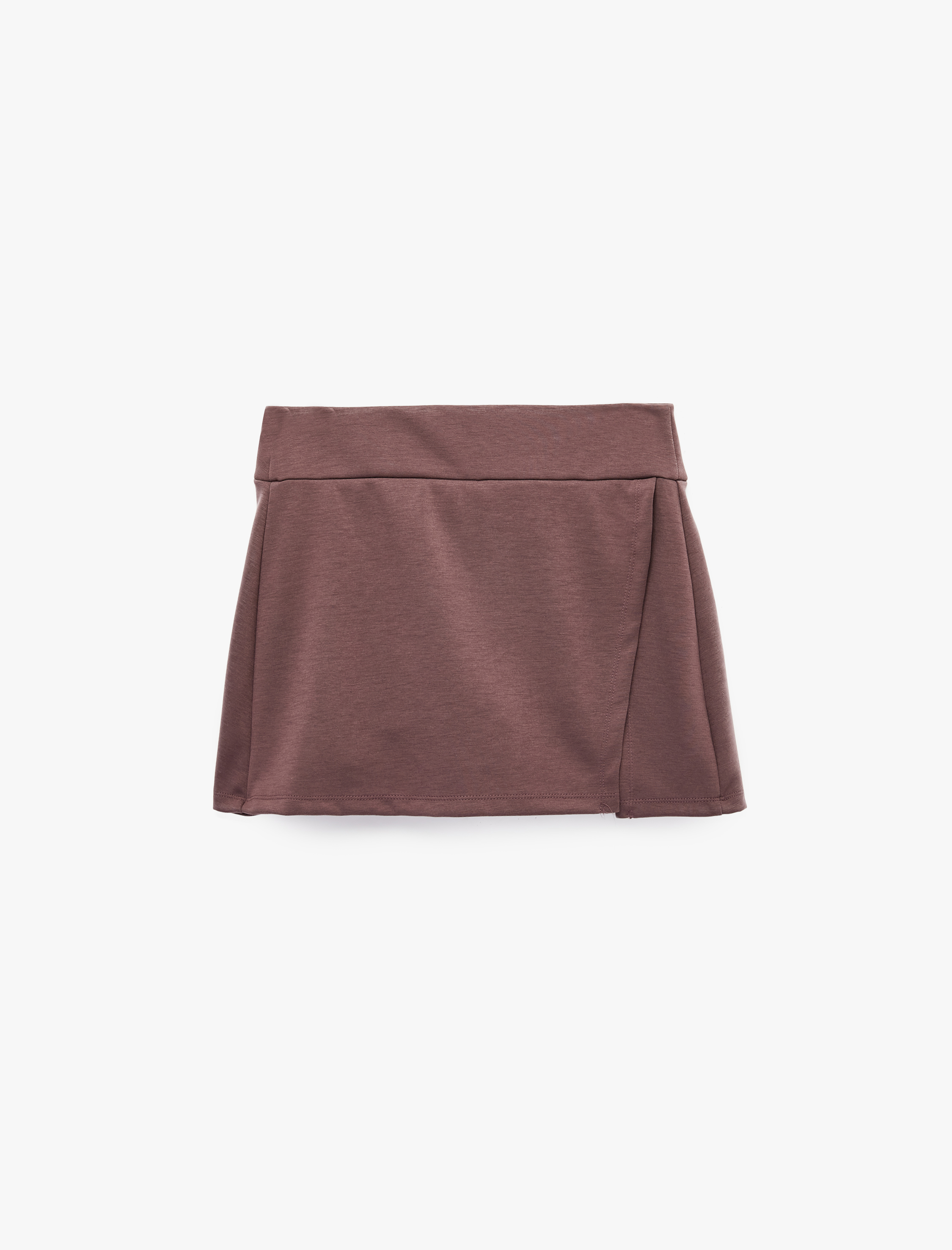   Yırtmaç Detaylı Slim Fit Mini Spor Şort Etek
