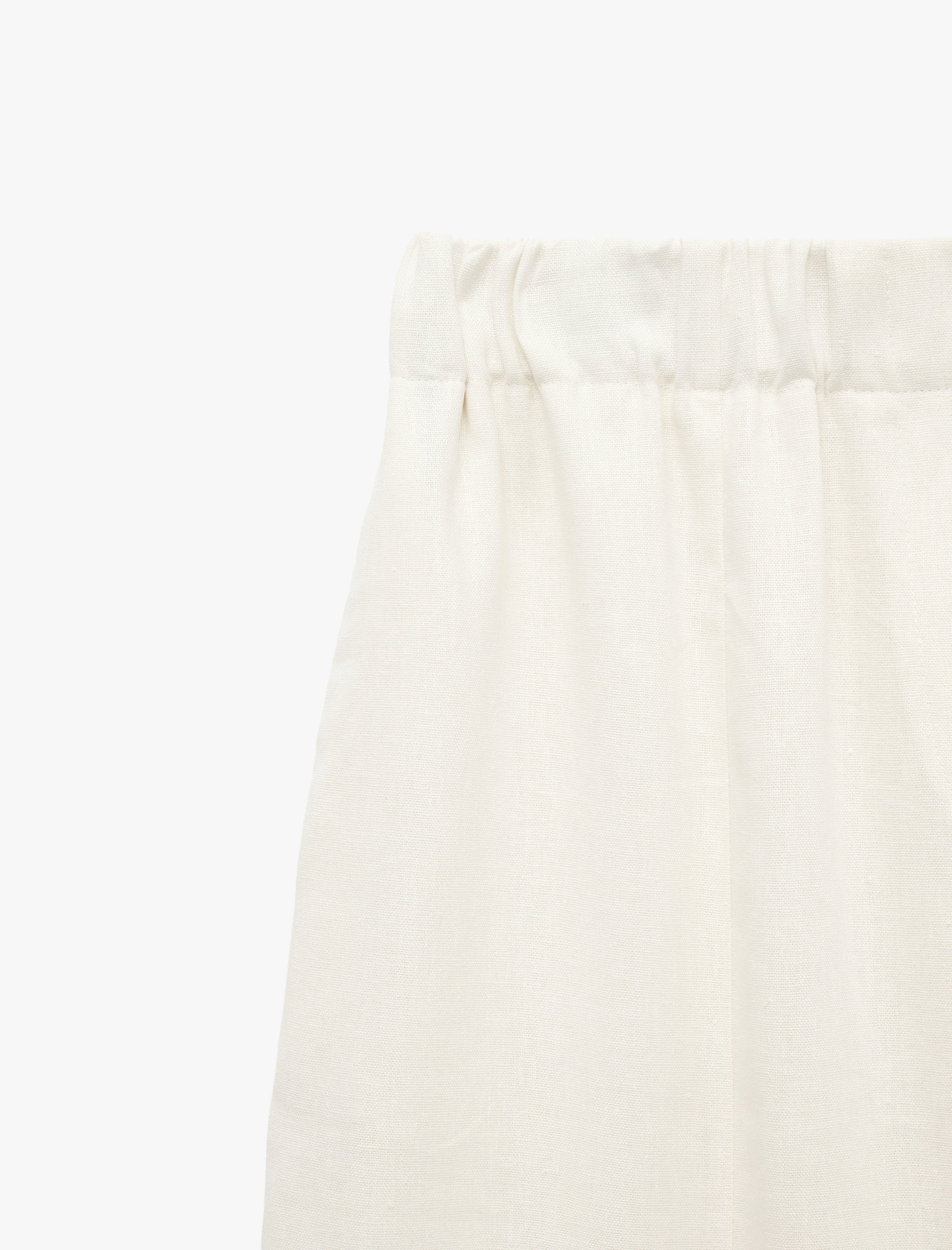   Beli Lastikli Rahat Kalıp Keten Pantolon