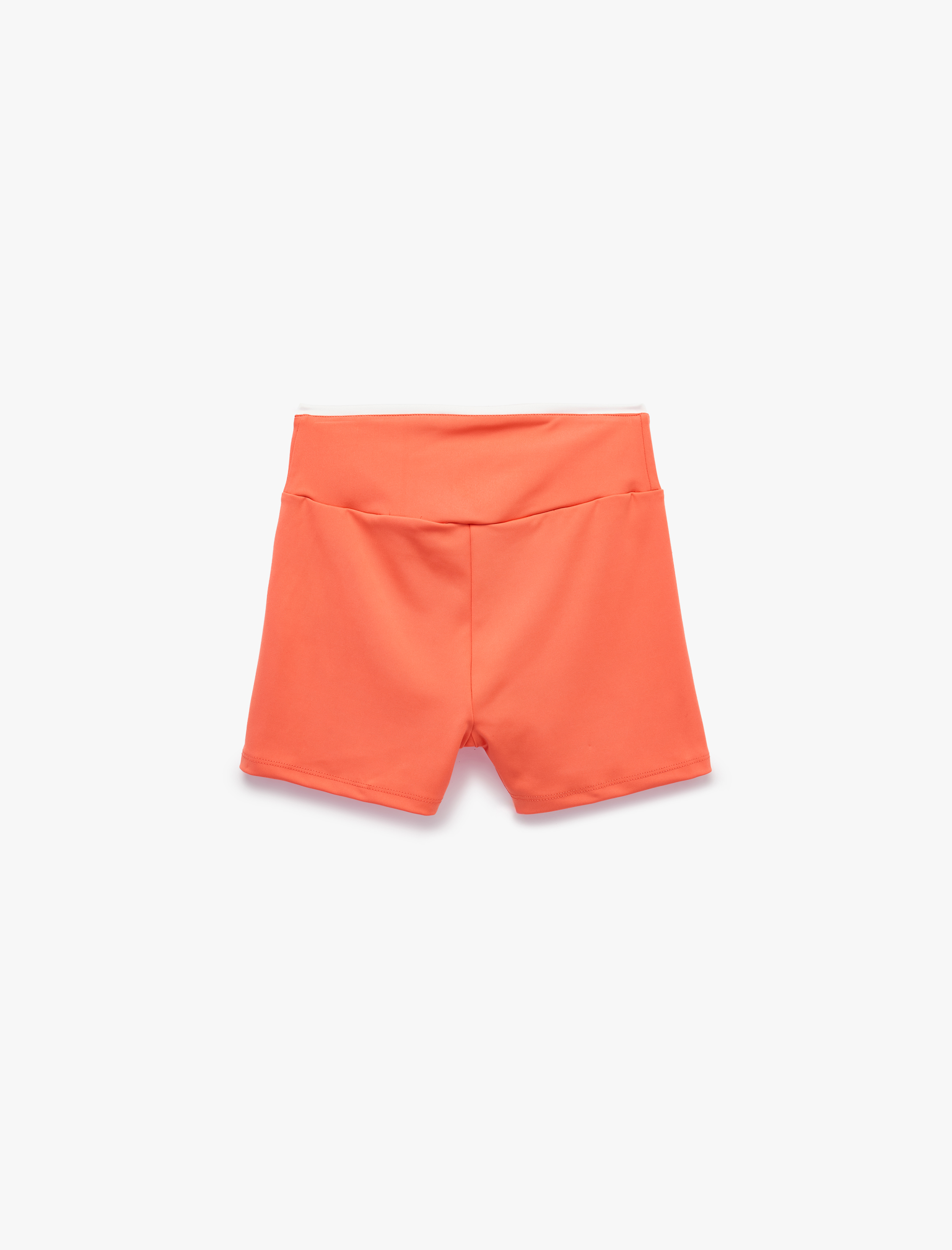   Yüksek Bel Slim Fit Spor Biker Tayt