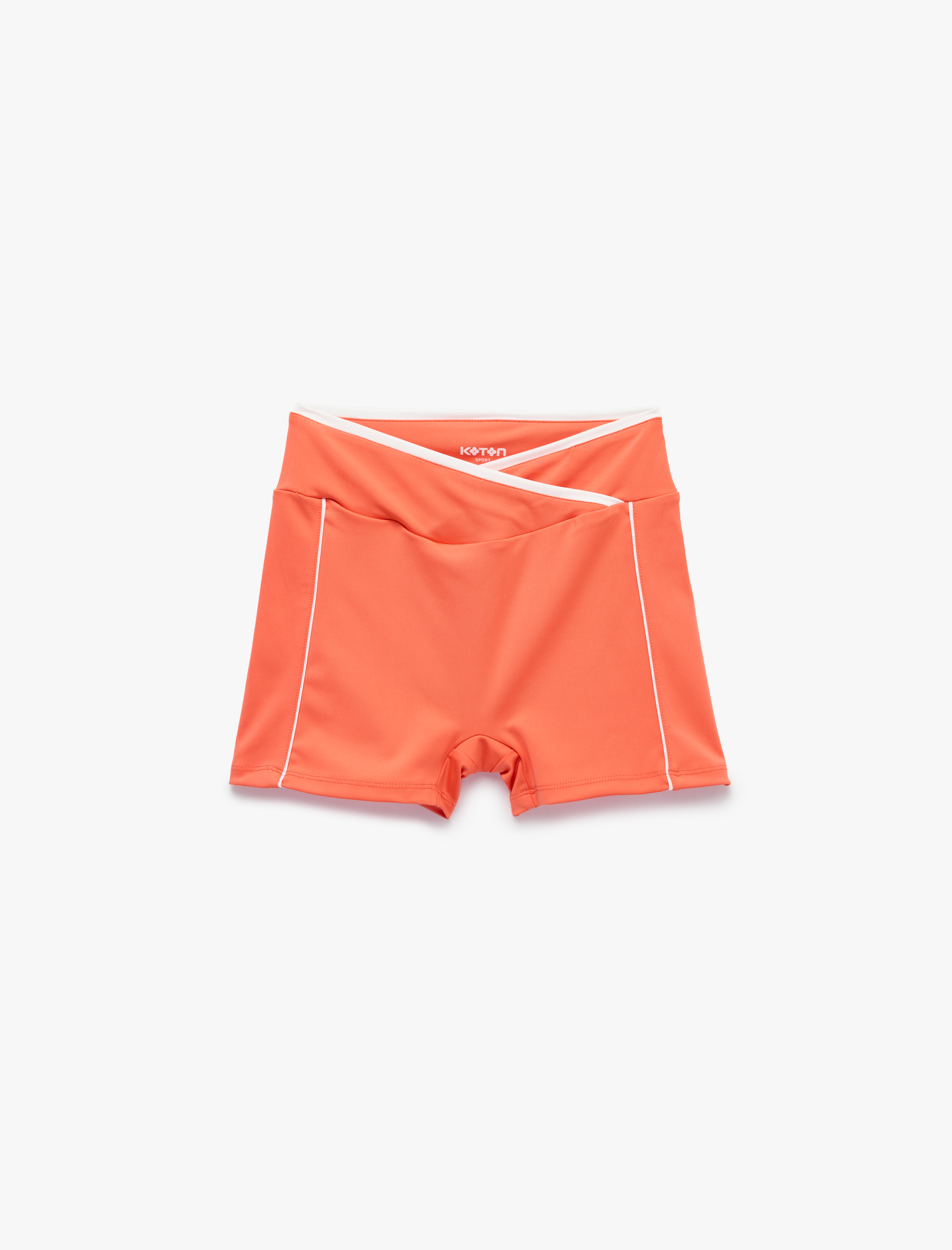   Yüksek Bel Slim Fit Spor Biker Tayt
