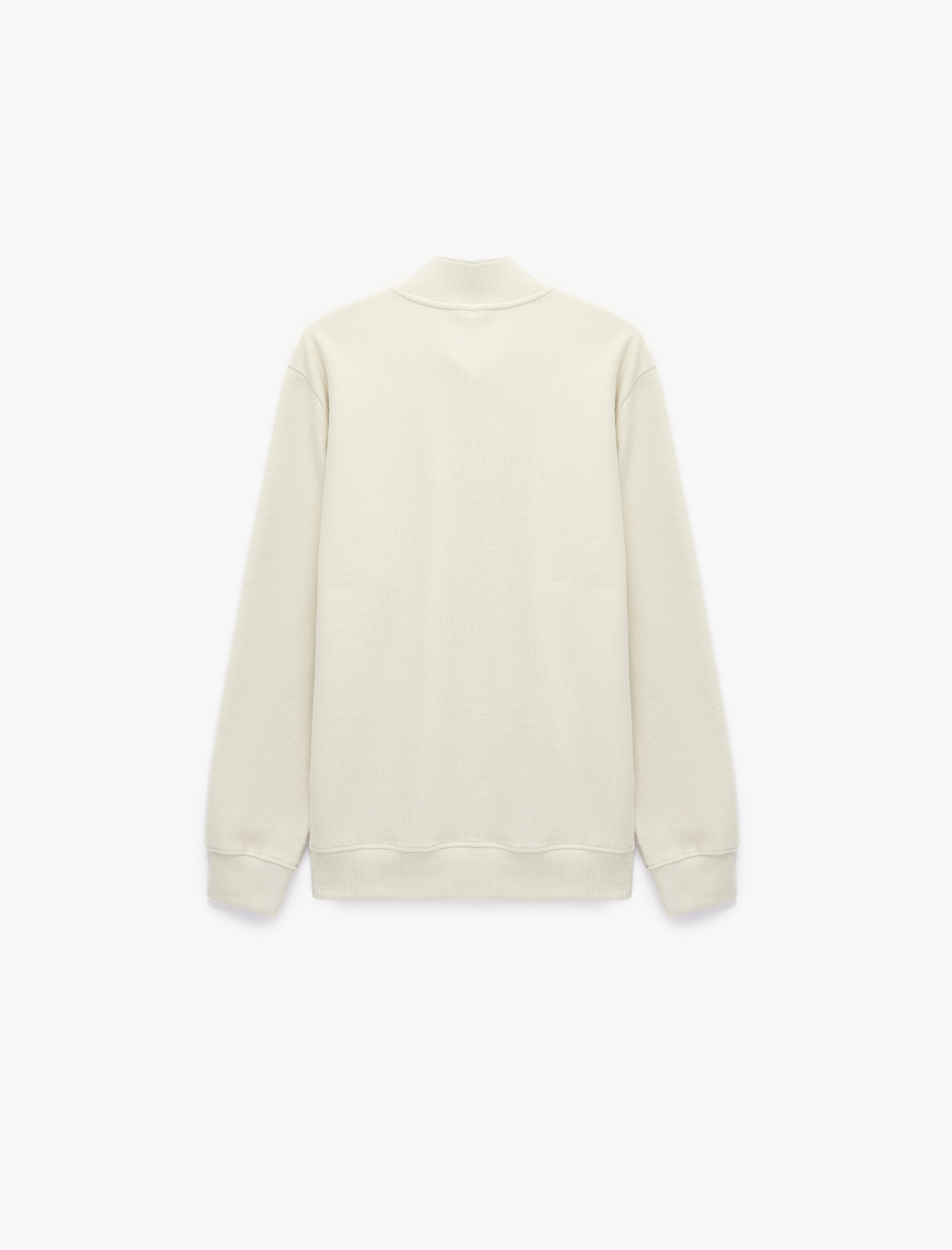   Regular Fit Uzun Kollu Yarım Fermuarlı Sweatshirt