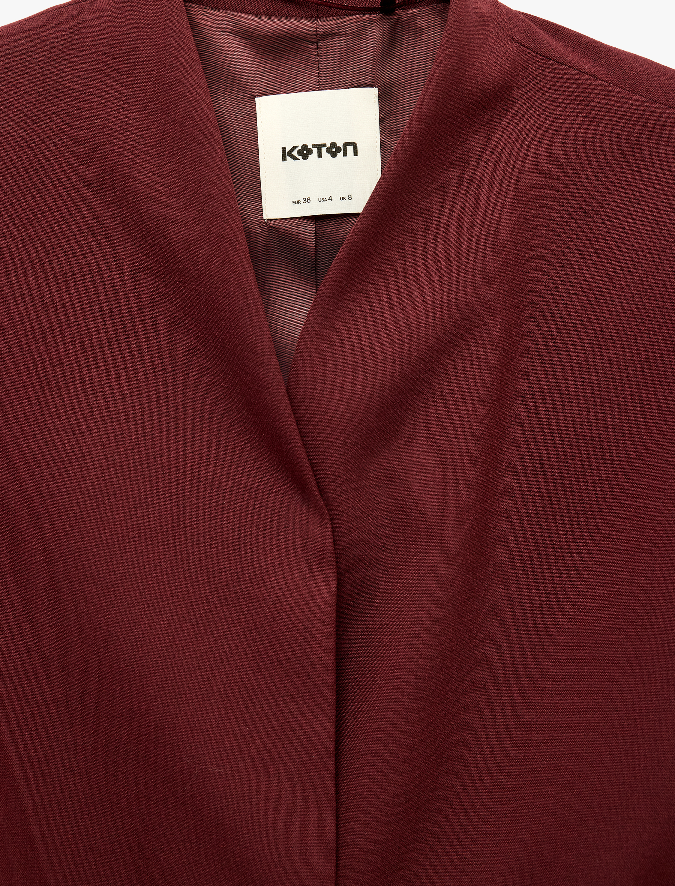   Kemerli Kruvaze Yaka Uzun Kollu Blazer Ceket