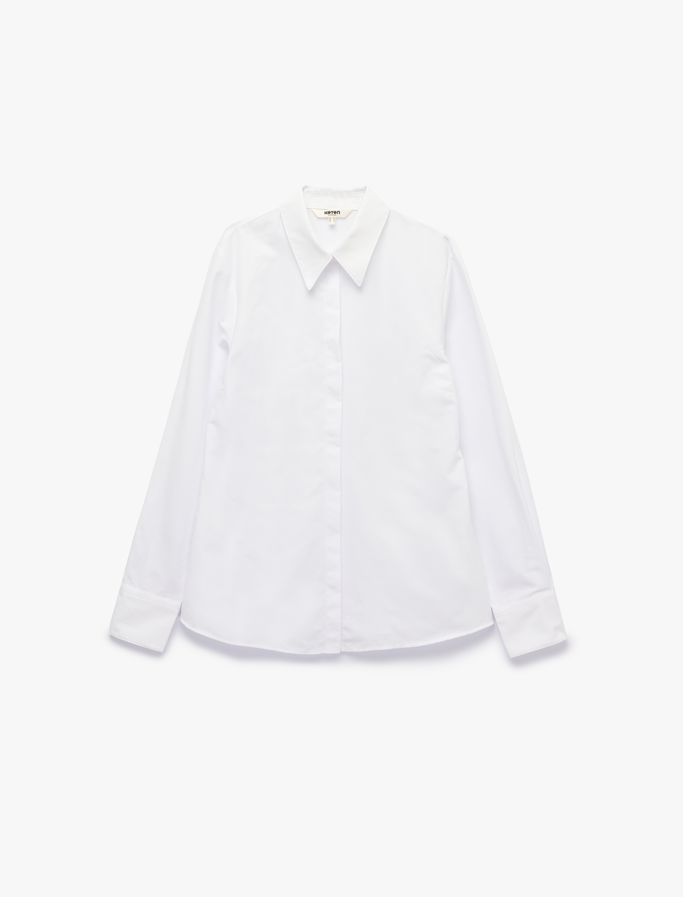   Regular Fit Klasik Yaka Uzun Kollu Poplin Gömlek