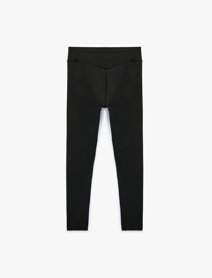  Yüksek Bel Kemer Detaylı Slim Fit Spor Tayt