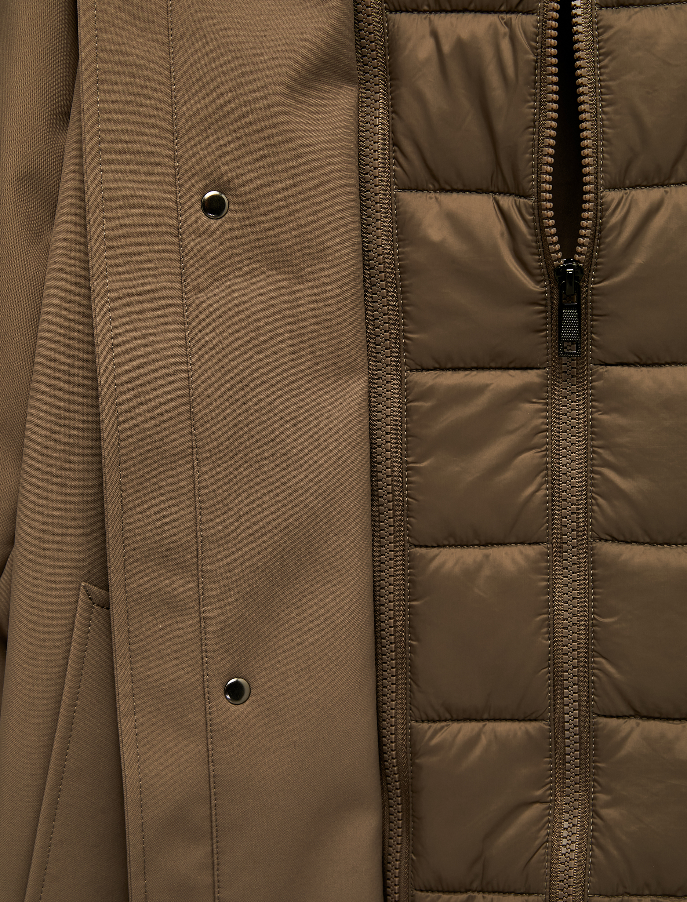   Regular Fit Cepli Uzun Kollu Hakim Yaka Parka
