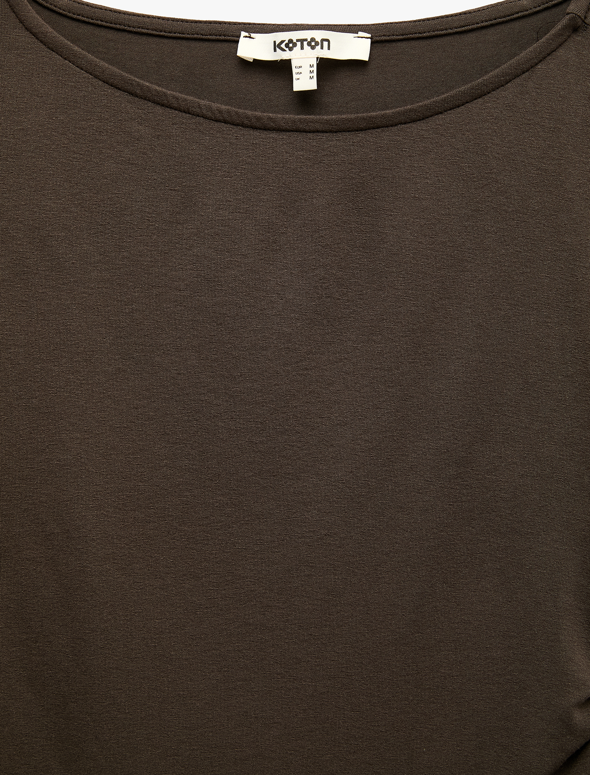   Viskon Slim Fit Büzgülü Bisiklet Yaka Kısa Kollu Tişört