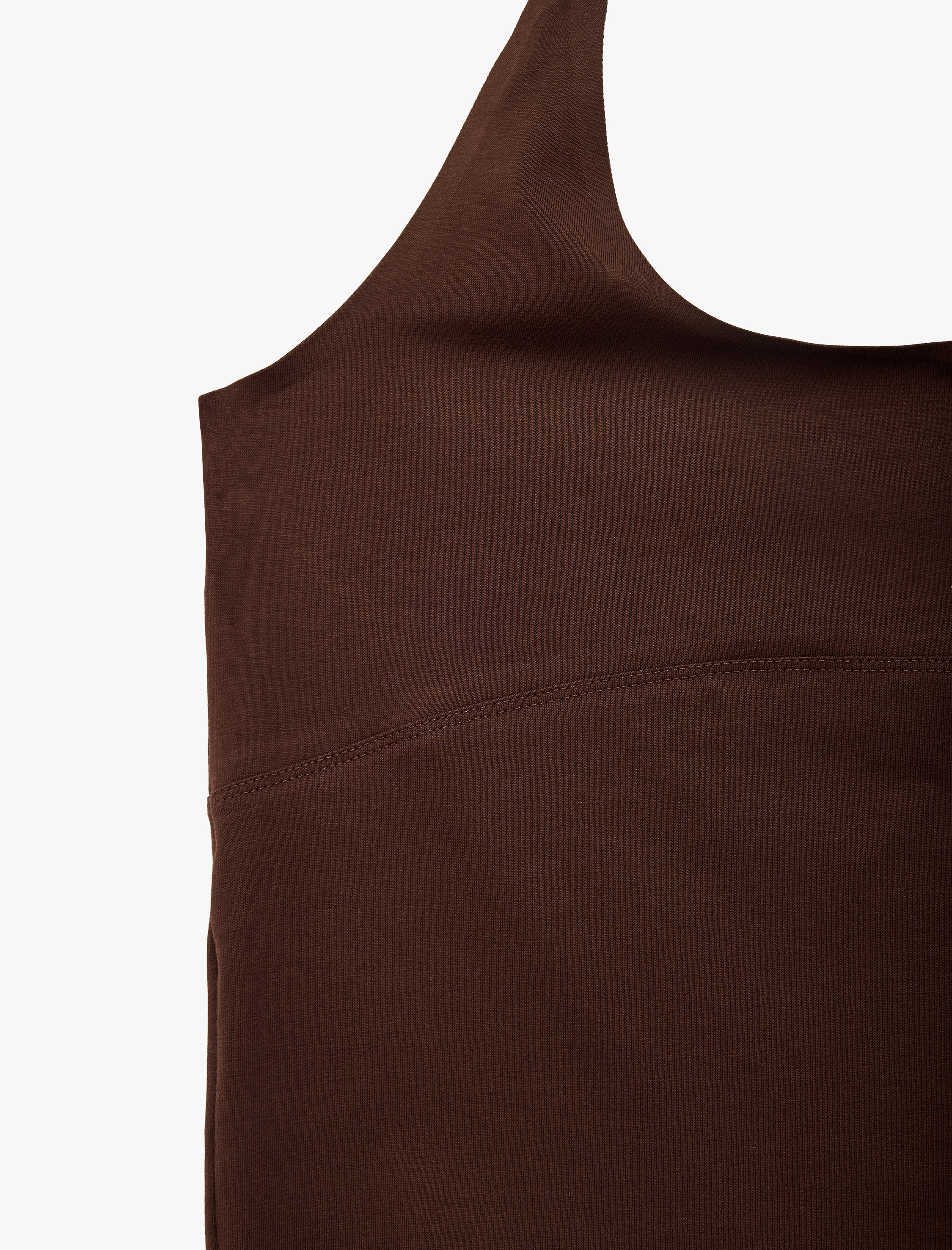   Pamuklu Kolsuz Slim Fit Crop Halter Yaka Bluz