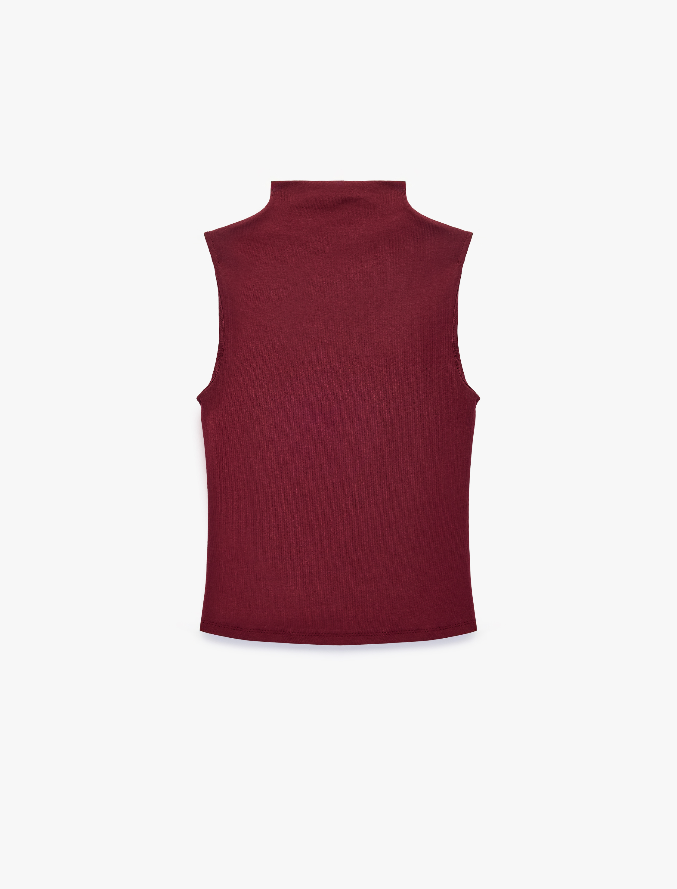   Pamuklu Dik Yaka Slim Fit Kolsuz Body
