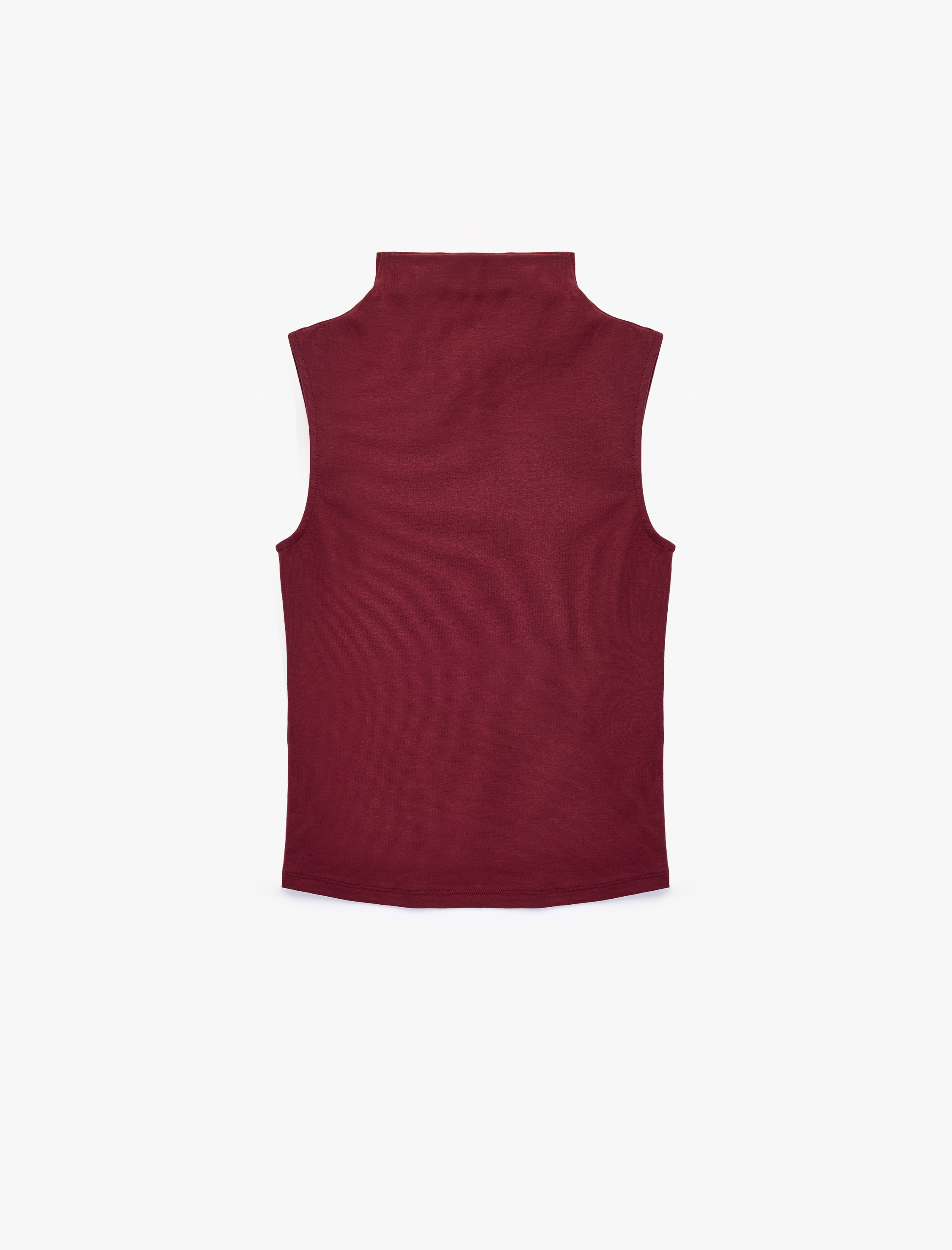   Pamuklu Dik Yaka Slim Fit Kolsuz Body