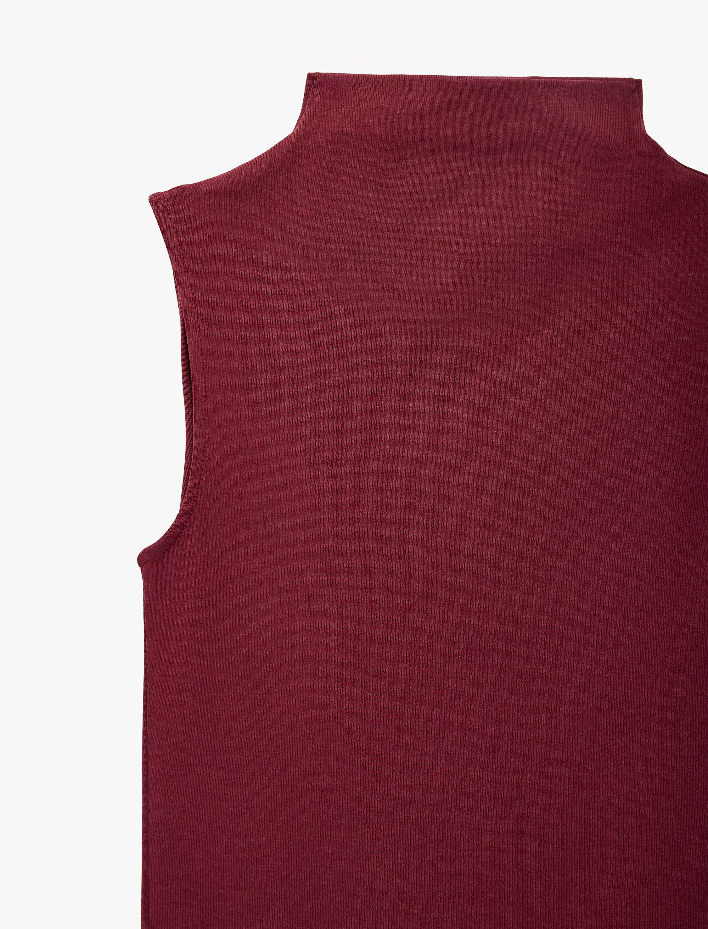   Pamuklu Dik Yaka Slim Fit Kolsuz Body