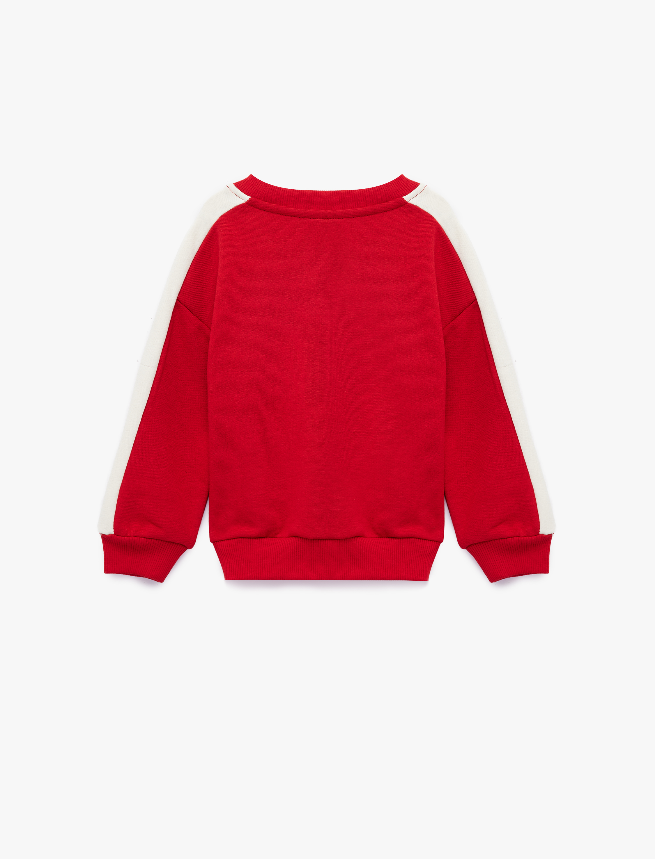  Erkek Bebek Pamuklu Uzun Kollu Bisiklet Yaka Baskılı Sweatshirt