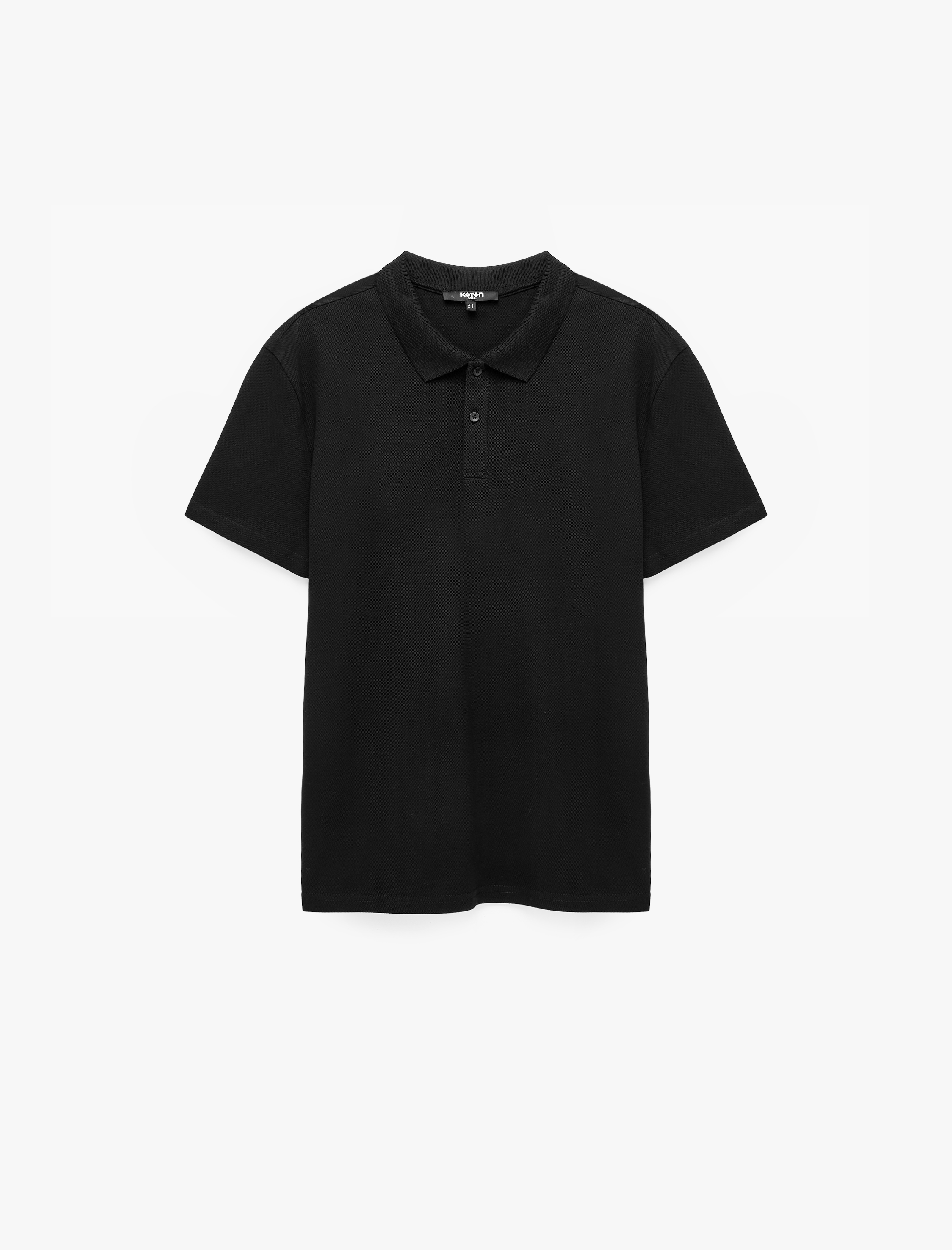   Pamuklu Pike Kumaş Kısa Kollu Polo Yaka Baskılı Slim Fit Tişört