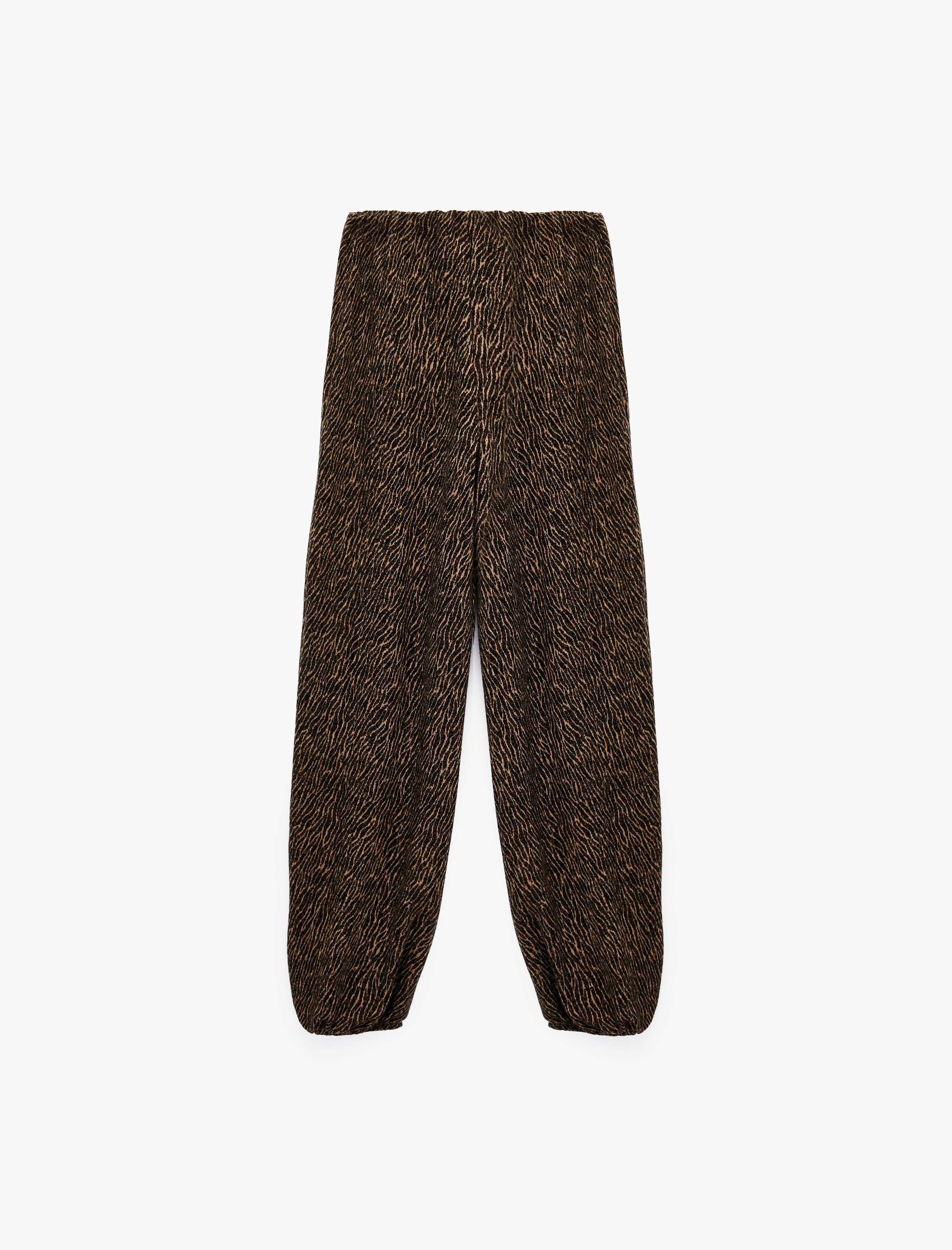  Lastikli Paça Cepli Desenli Jogger Pantolon