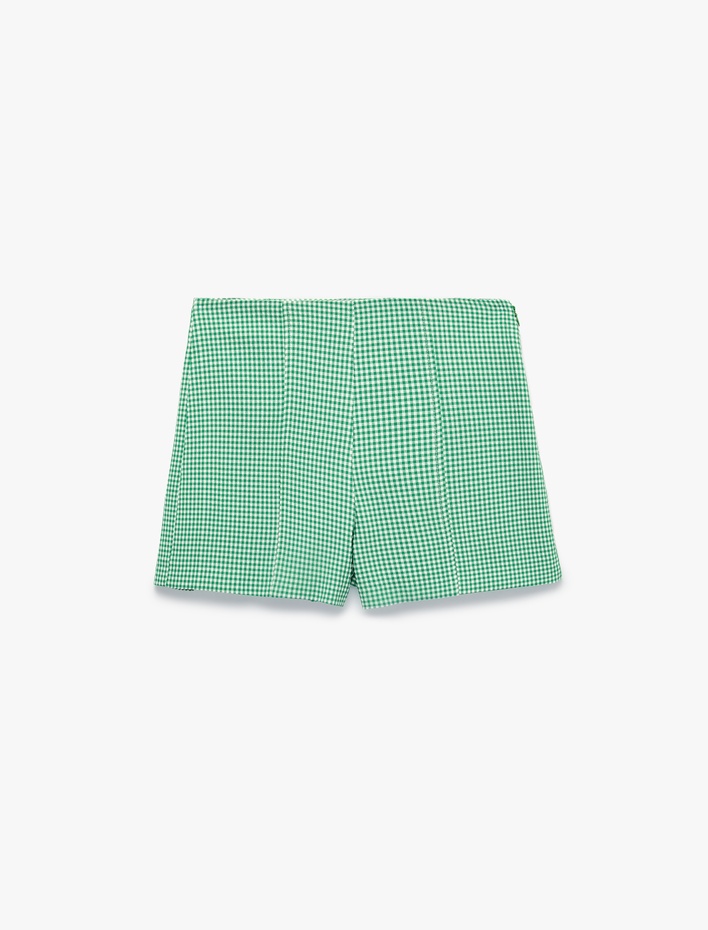  Slim Fit Pötikare Mini Şort