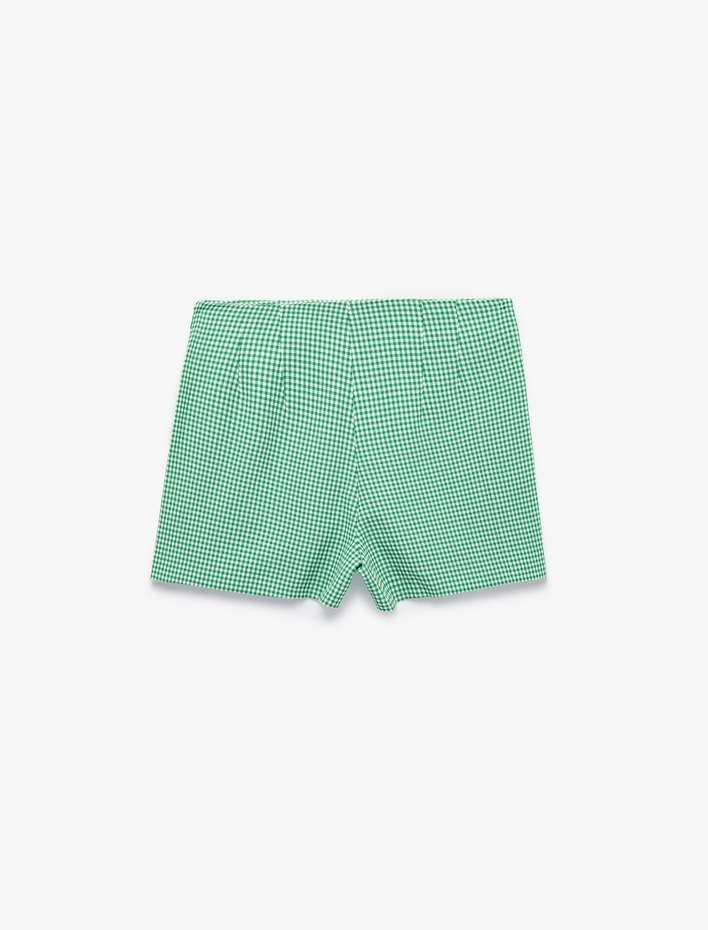  Slim Fit Pötikare Mini Şort
