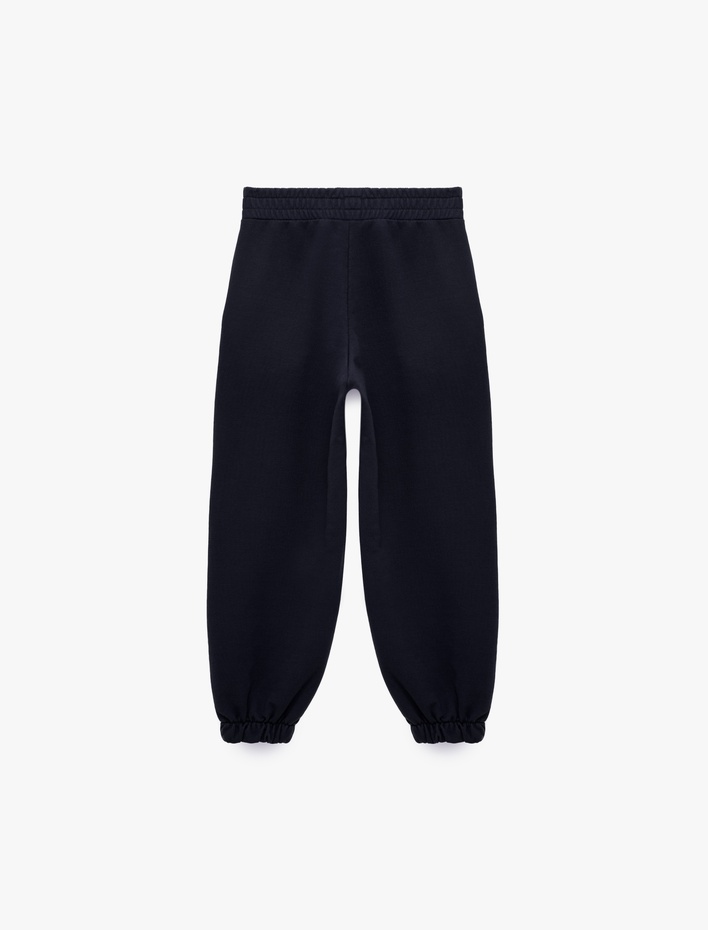 Erkek Çocuk Beli Lastikli Cepli Basic Oversize Jogger Eşofman Altı