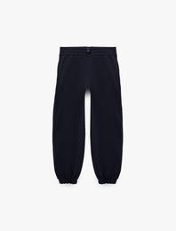Beli Lastikli Cepli Basic Oversize Jogger Eşofman Altı
