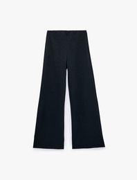 Viskon Karışımlı Straight Fit Pantolon
