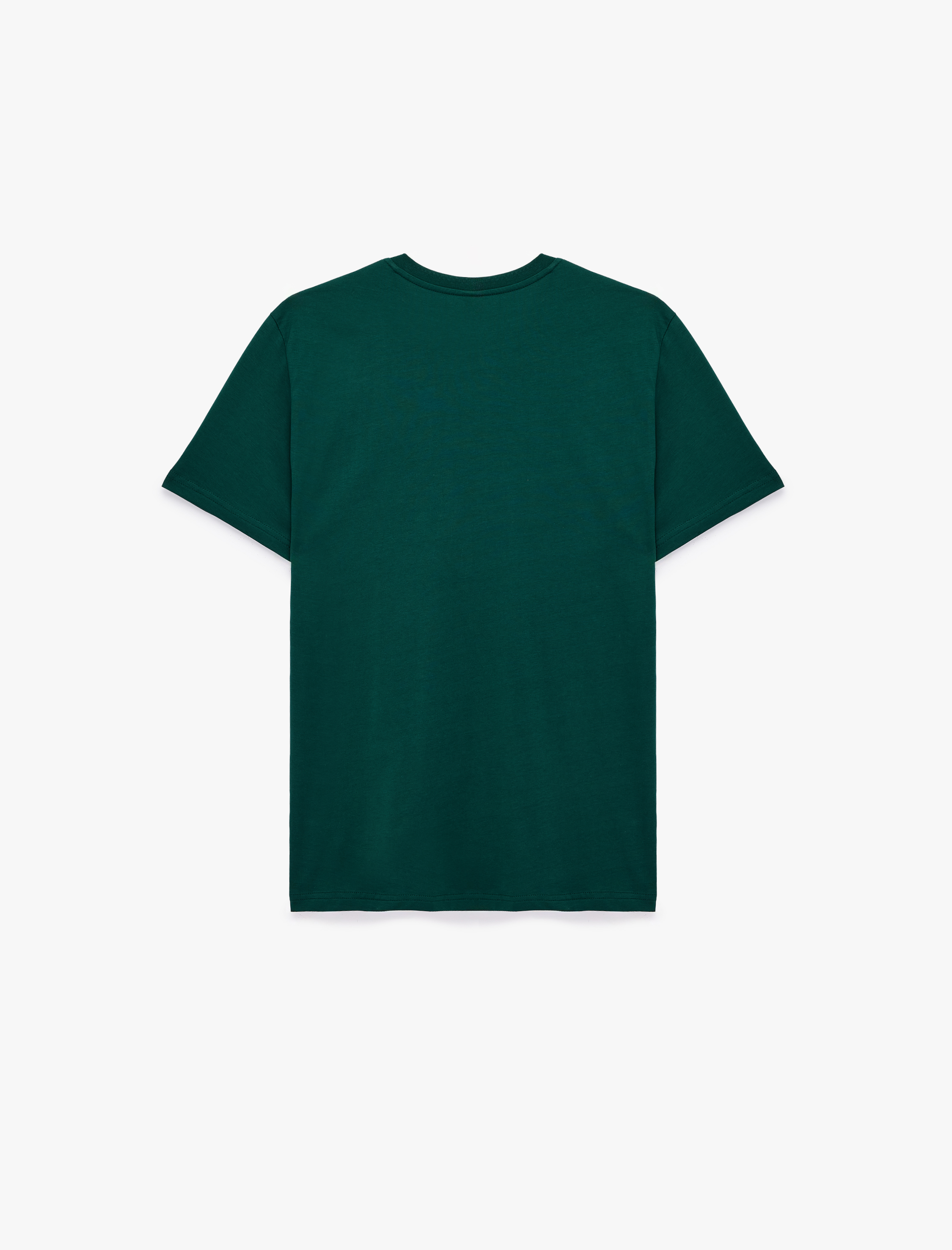   Pamuklu Kısa Kollu Bisiklet Yaka Slim Fit Erkek Basic Tişört