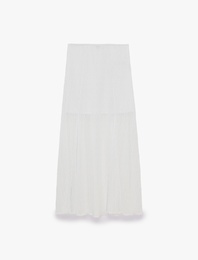 Normal Bel Slim Fit Midi Dantel Etek