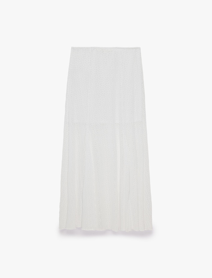 Normal Bel Slim Fit Midi Dantel Etek
