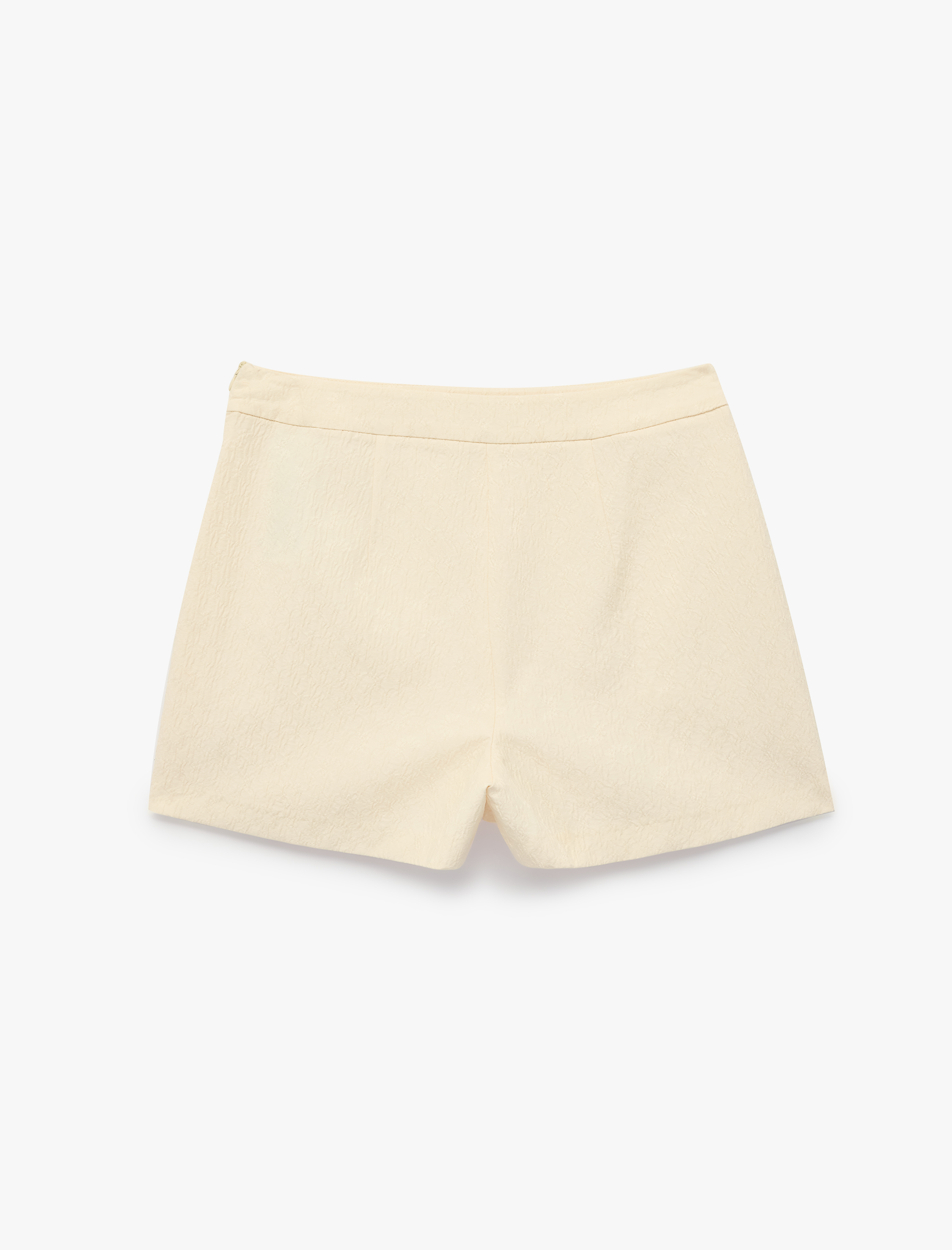   Jakarlı Slim Fit Mini Şort