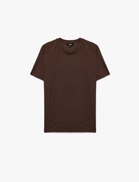 Regular Fit Bisiklet Yaka Kısa Kollu Basic Tişört
