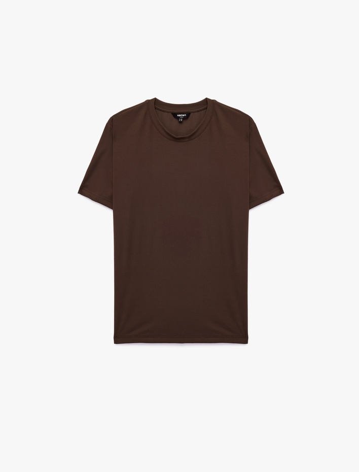  Regular Fit Bisiklet Yaka Kısa Kollu Basic Tişört