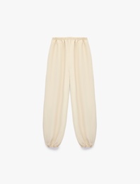 Bol Kesim Modal Karışımlı Loose Fit Şalvar Pantolon