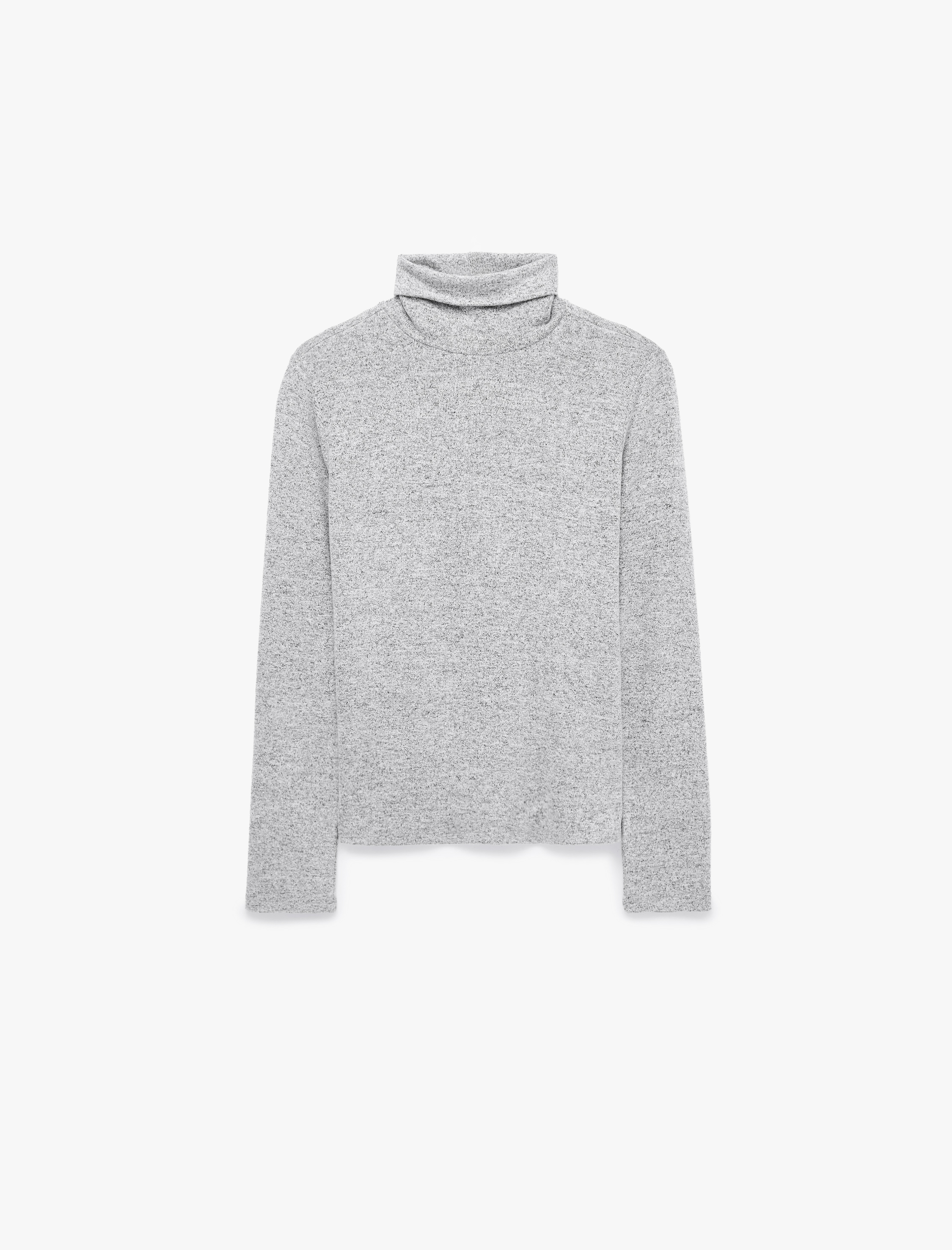   Slim Fit Balıkçı Yaka Uzun Kollu Tişört