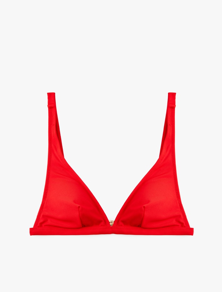  V Yaka Bralet Bikini Üstü