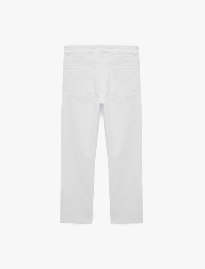  Pamuklu Normal Bel Cepli Straight Fit Jean Pantolon - Mark Jean