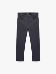 Pamuklu Normal Bel Cepli Tapered Fit Jean Pantolon - Joe Jean