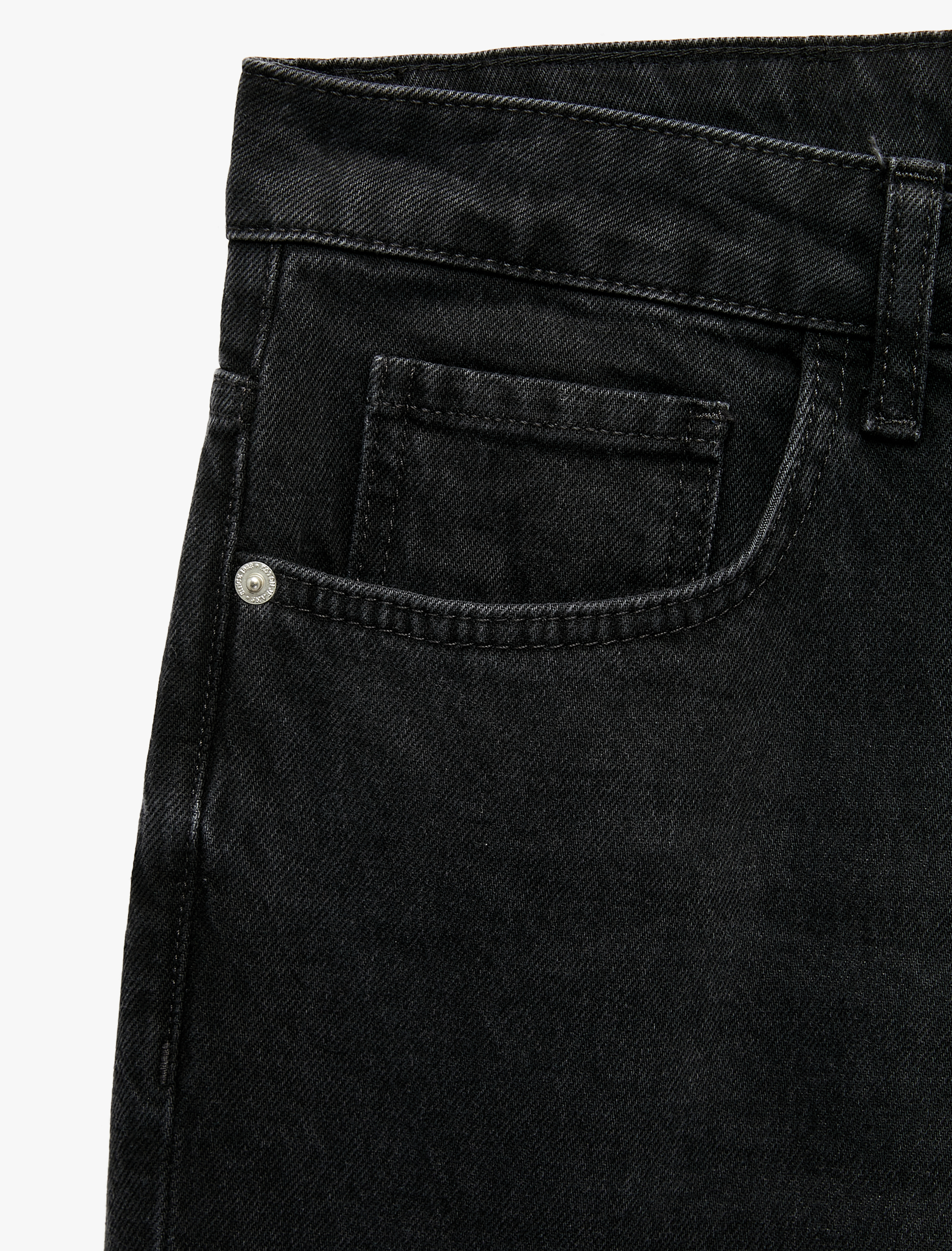   Pamuklu Normal Bel Cepli Vintage Straight Fit Jean Pantolon