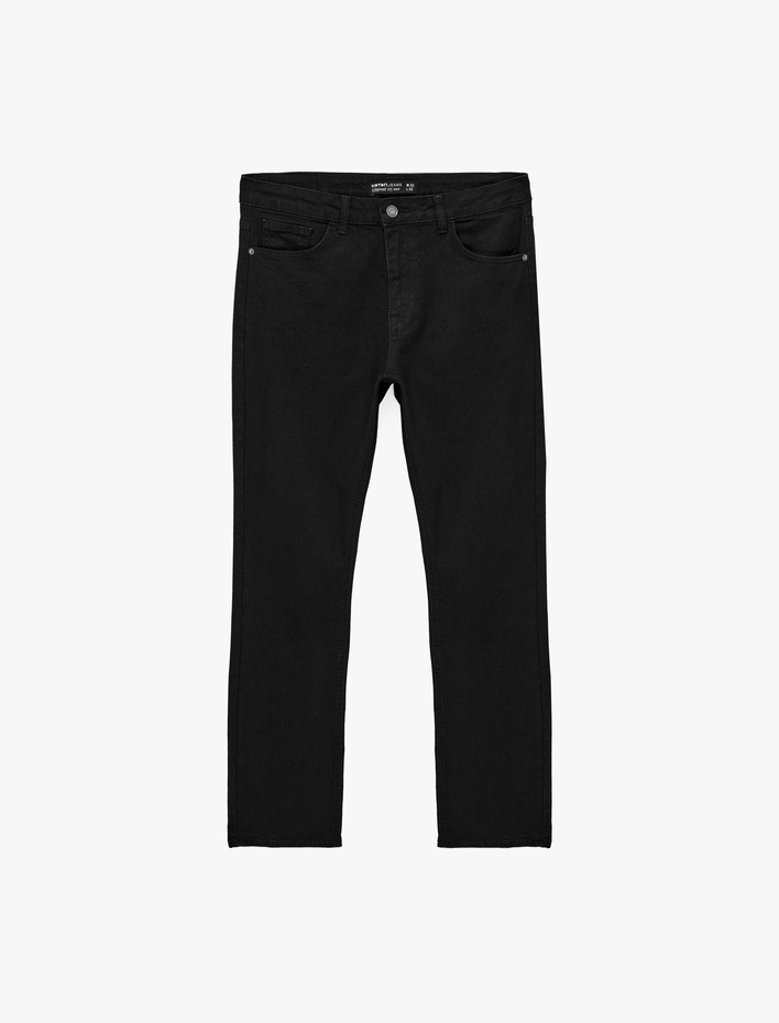  Pamuklu Normal Bel Cepli Straight Fit Jean Pantolon - Mark Jean