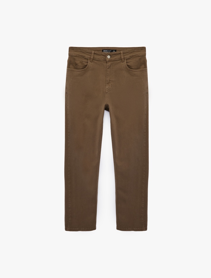  Pamuklu Normal Bel Cepli Tapered Fit Jean Pantolon - Joe Jean