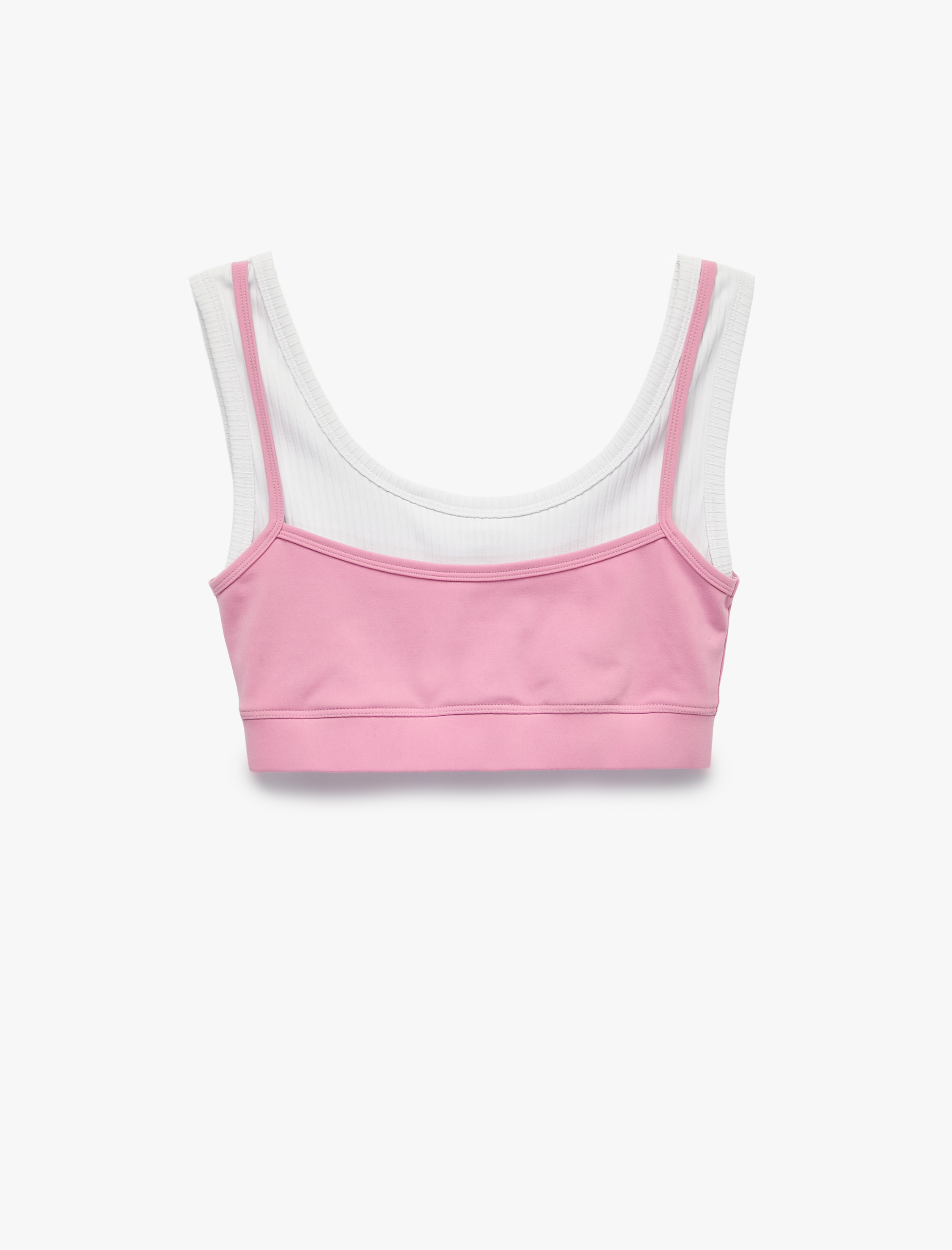   Katmanlı Slim Fit Askılı Kaplı Sporcu Sütyeni