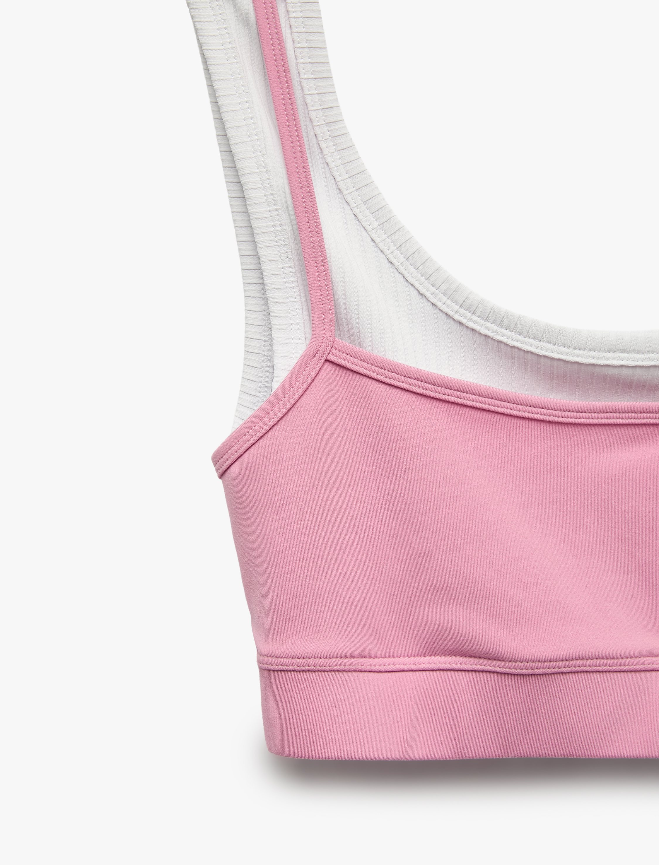   Katmanlı Slim Fit Askılı Kaplı Sporcu Sütyeni