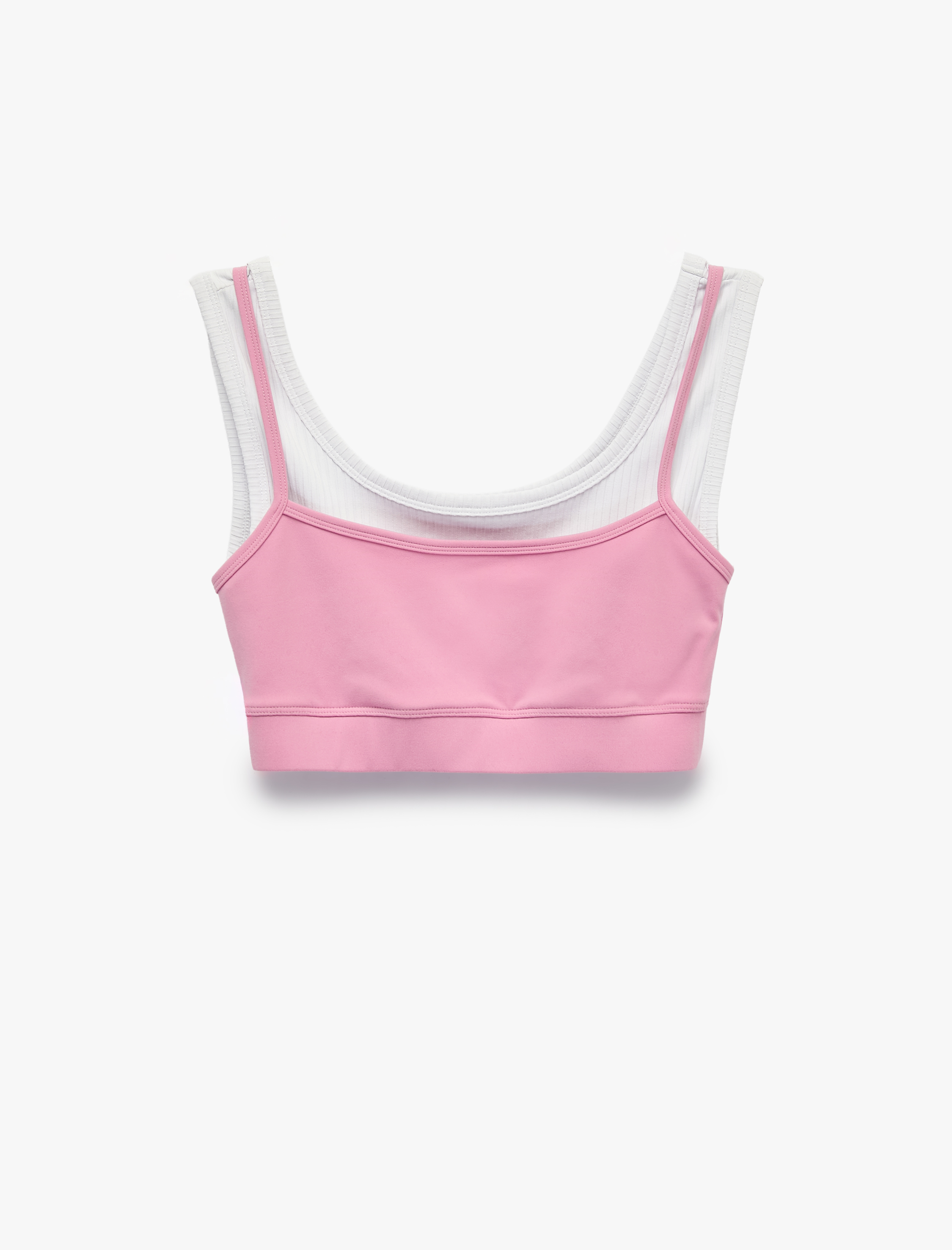   Katmanlı Slim Fit Askılı Kaplı Sporcu Sütyeni