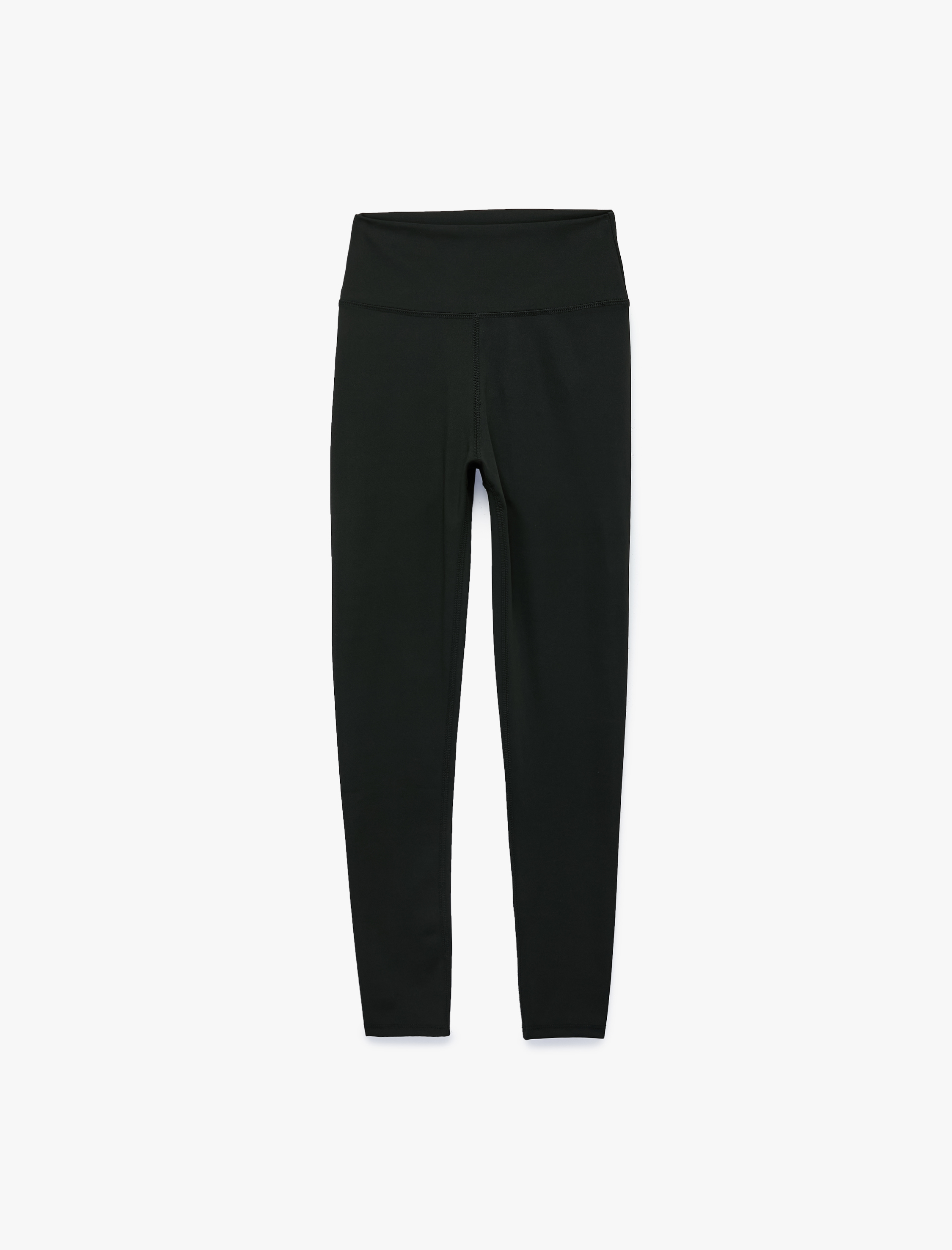   Slim Fit Yüksek Bel İnterlok Kumaş Spor Tayt