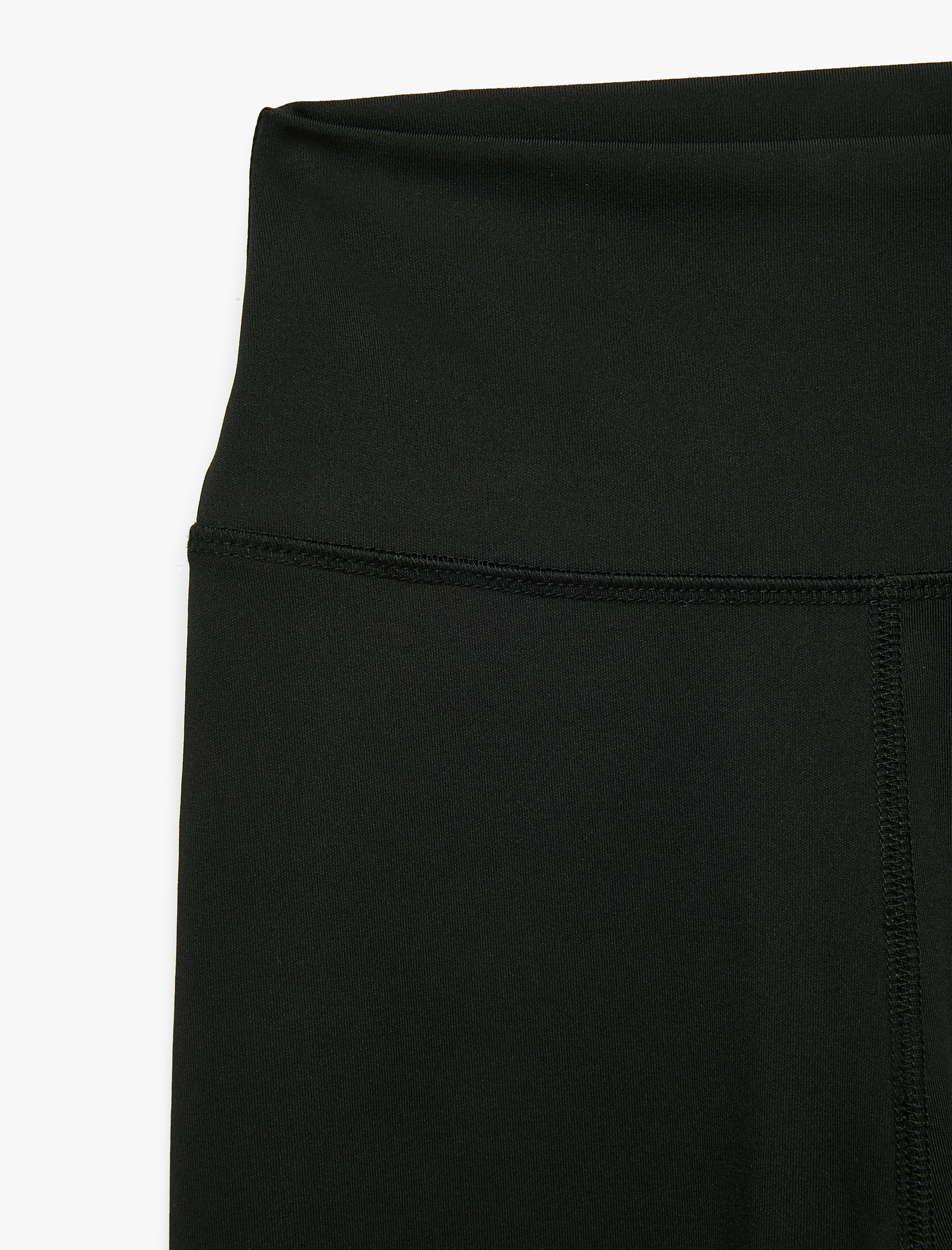   Slim Fit Yüksek Bel İnterlok Kumaş Spor Tayt